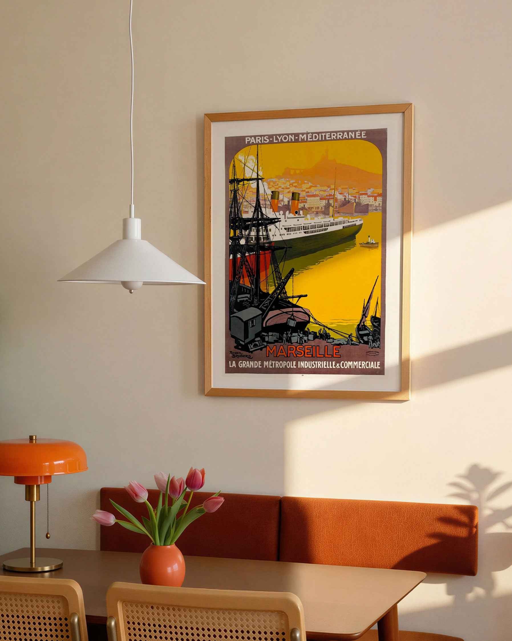 Port of Marseille Travel Poster Print