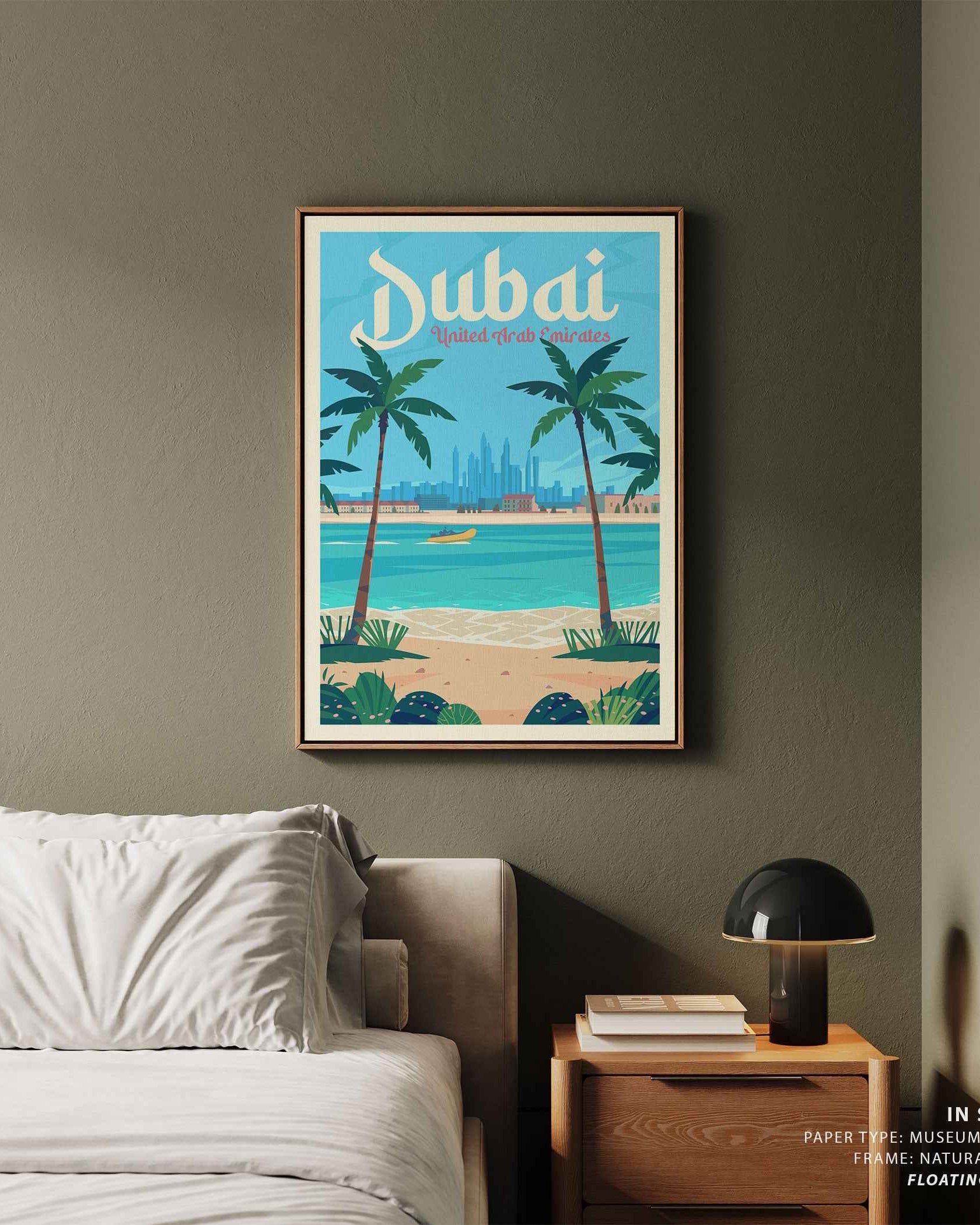Dubai Travel Poster Print