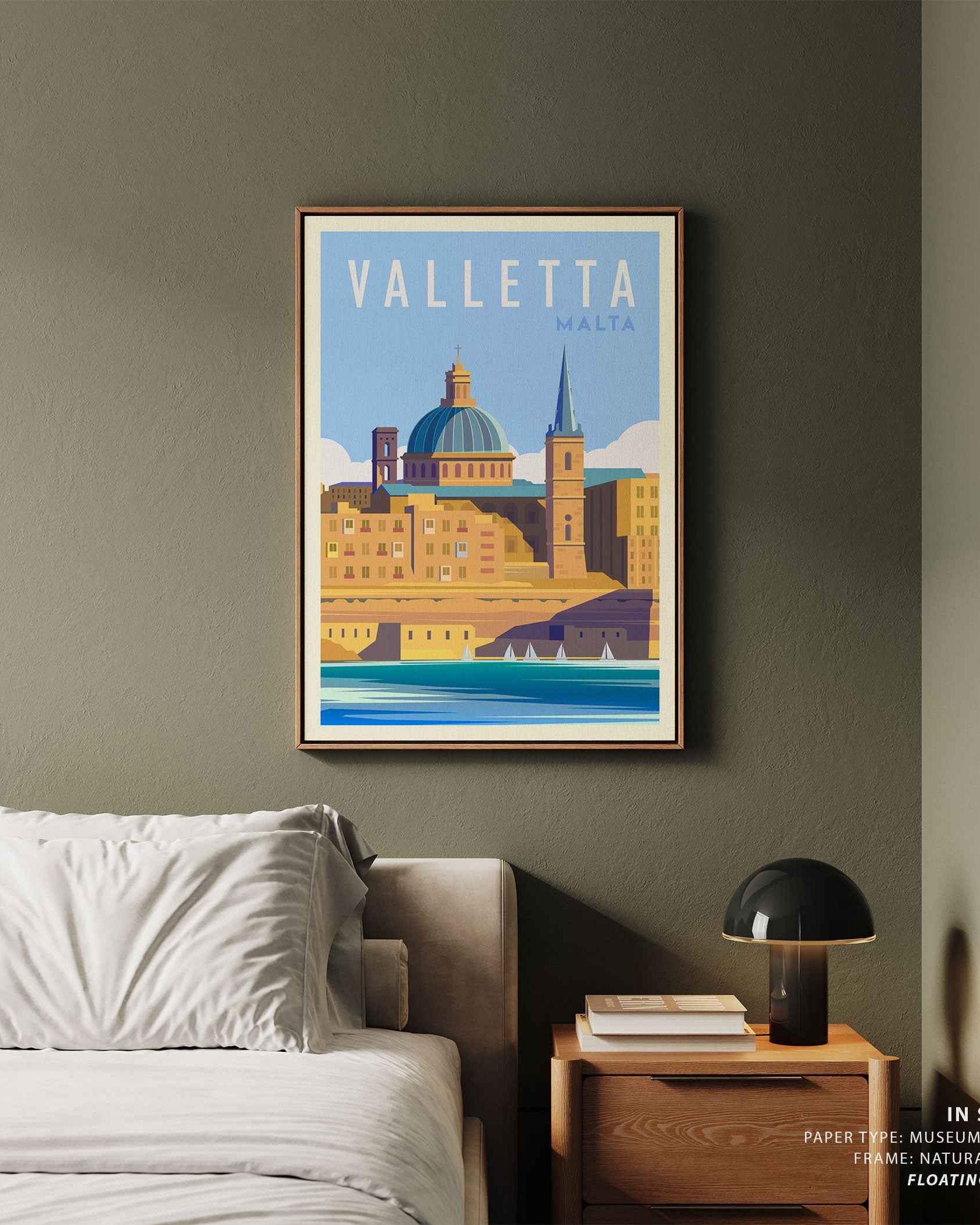 Valletta Malta Travel Poster Print