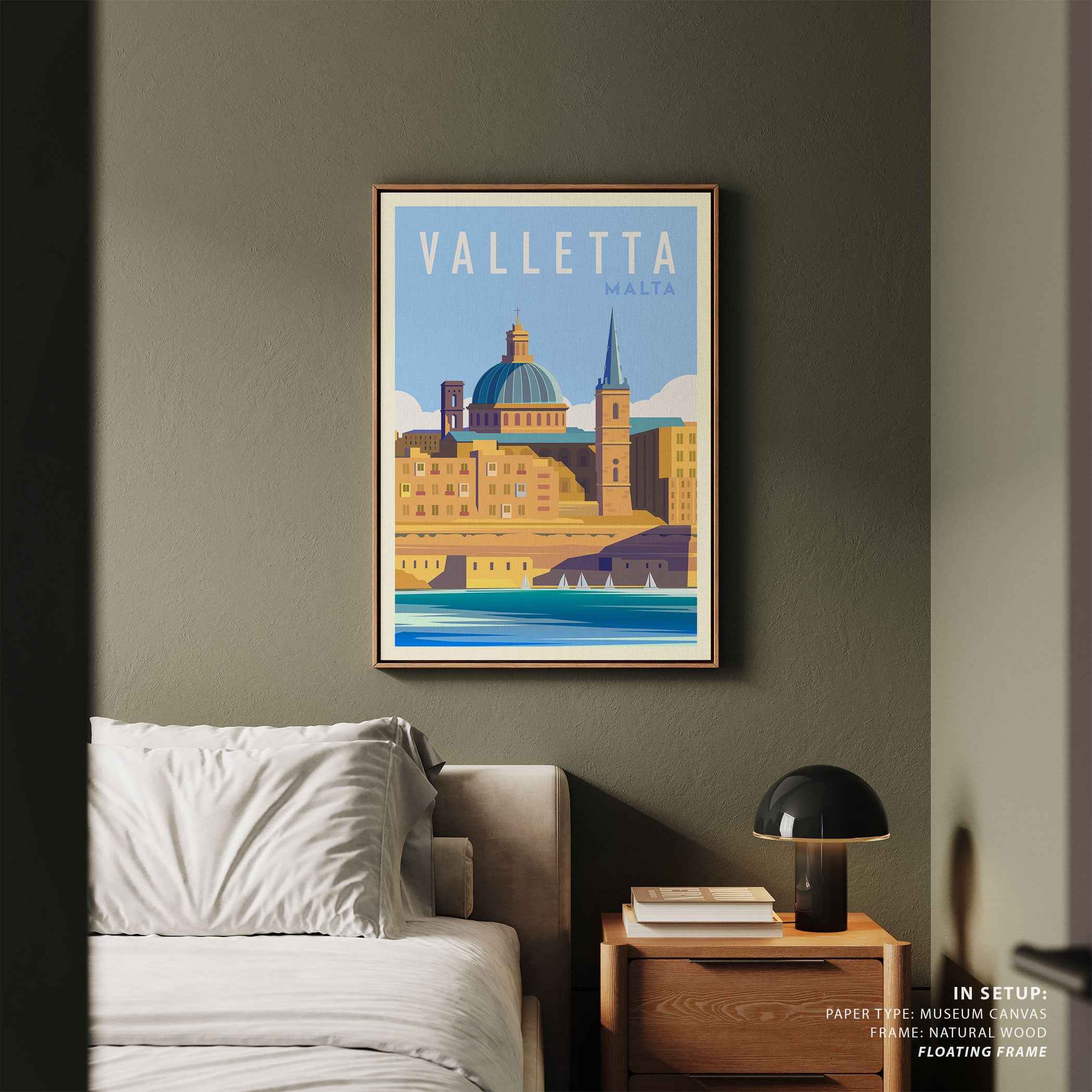 Valletta Malta Travel Poster Print