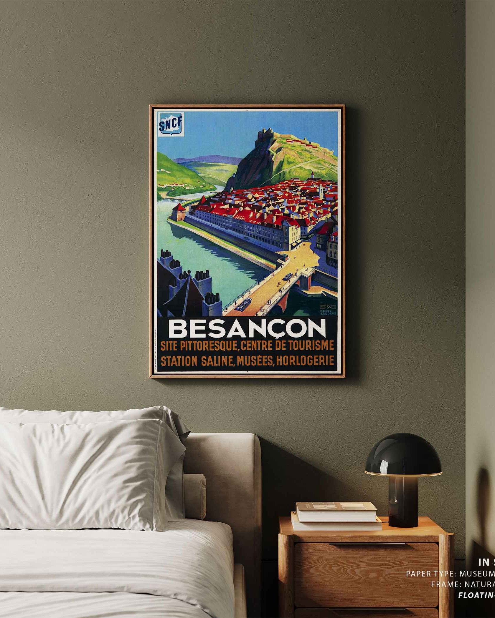 Besancon Travel Poster Print