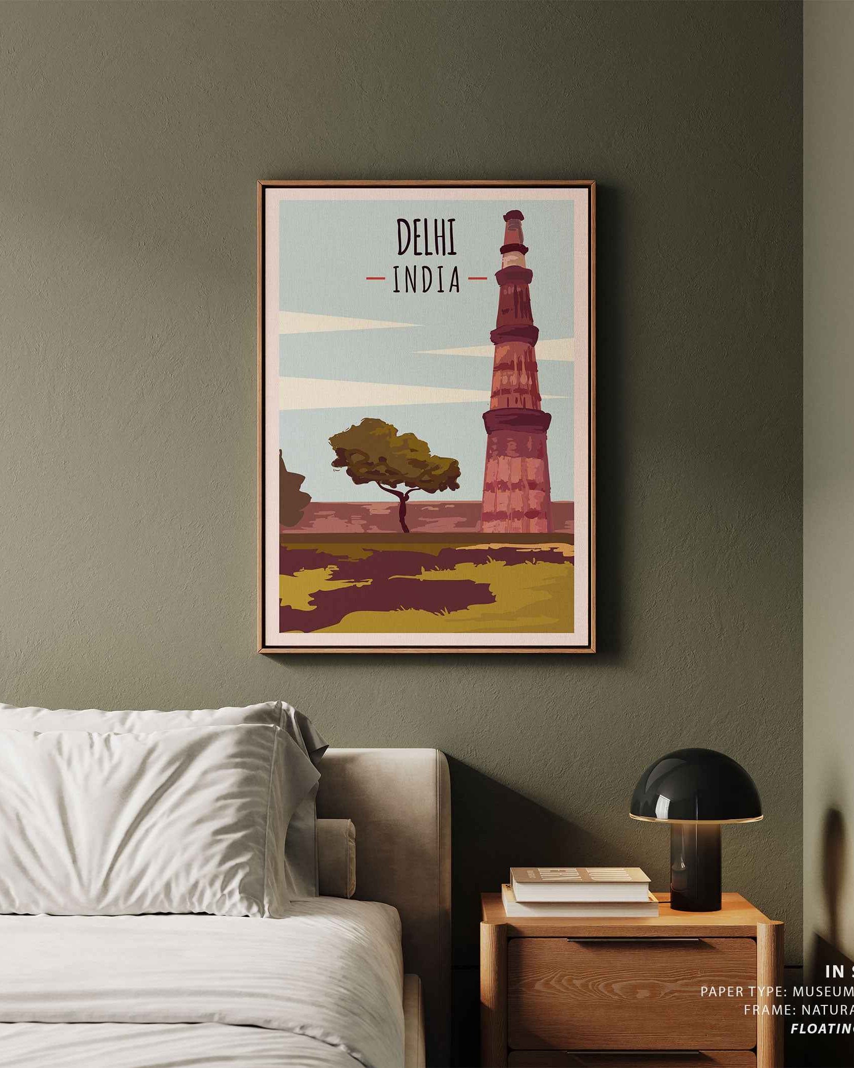 Delhi Travel Poster Print