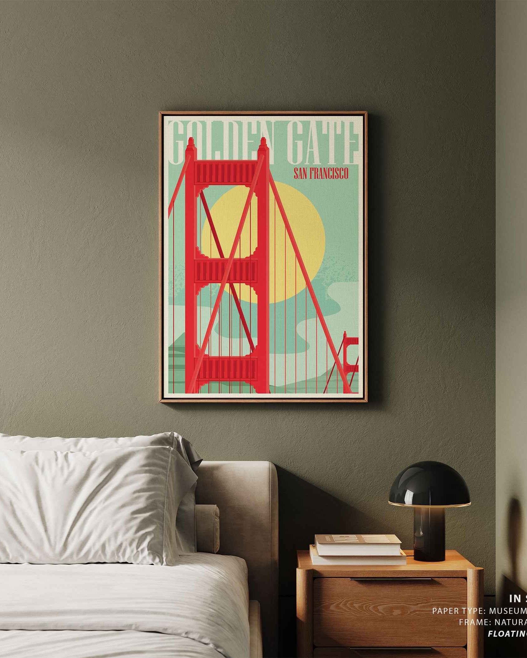 Golden Gate Poster Travel Poster Print