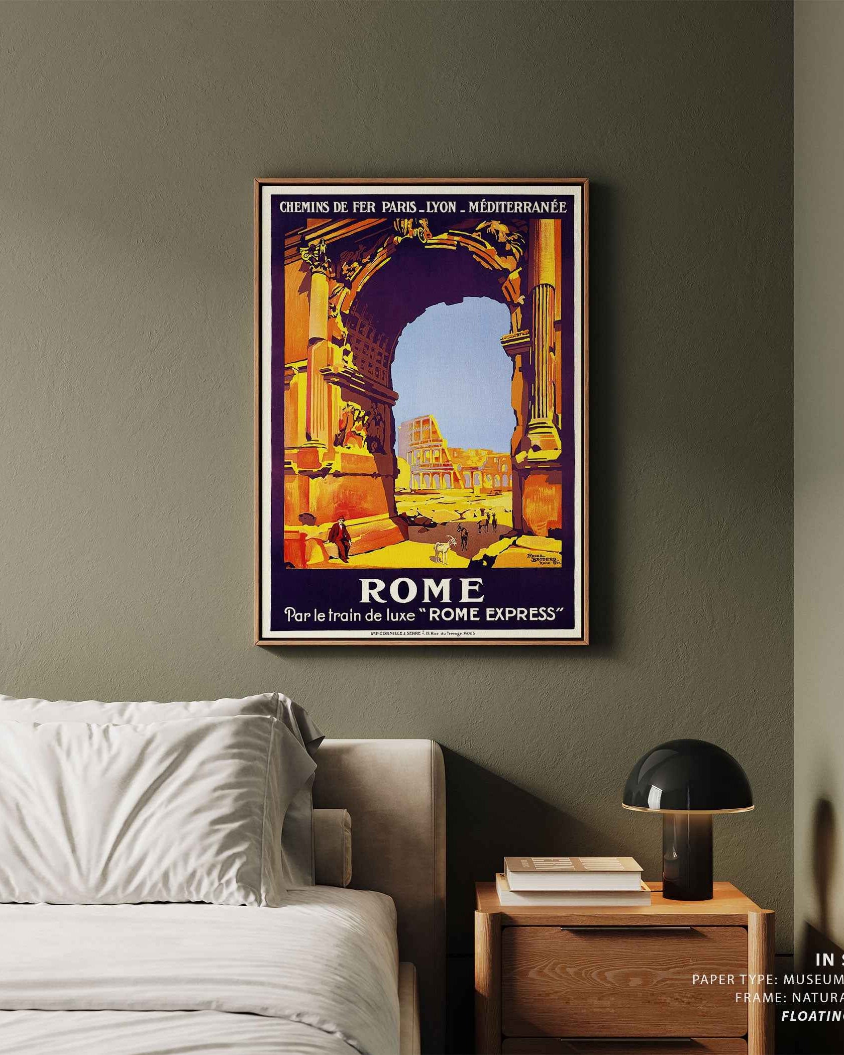 Rome Vintage Travel Poster Print
