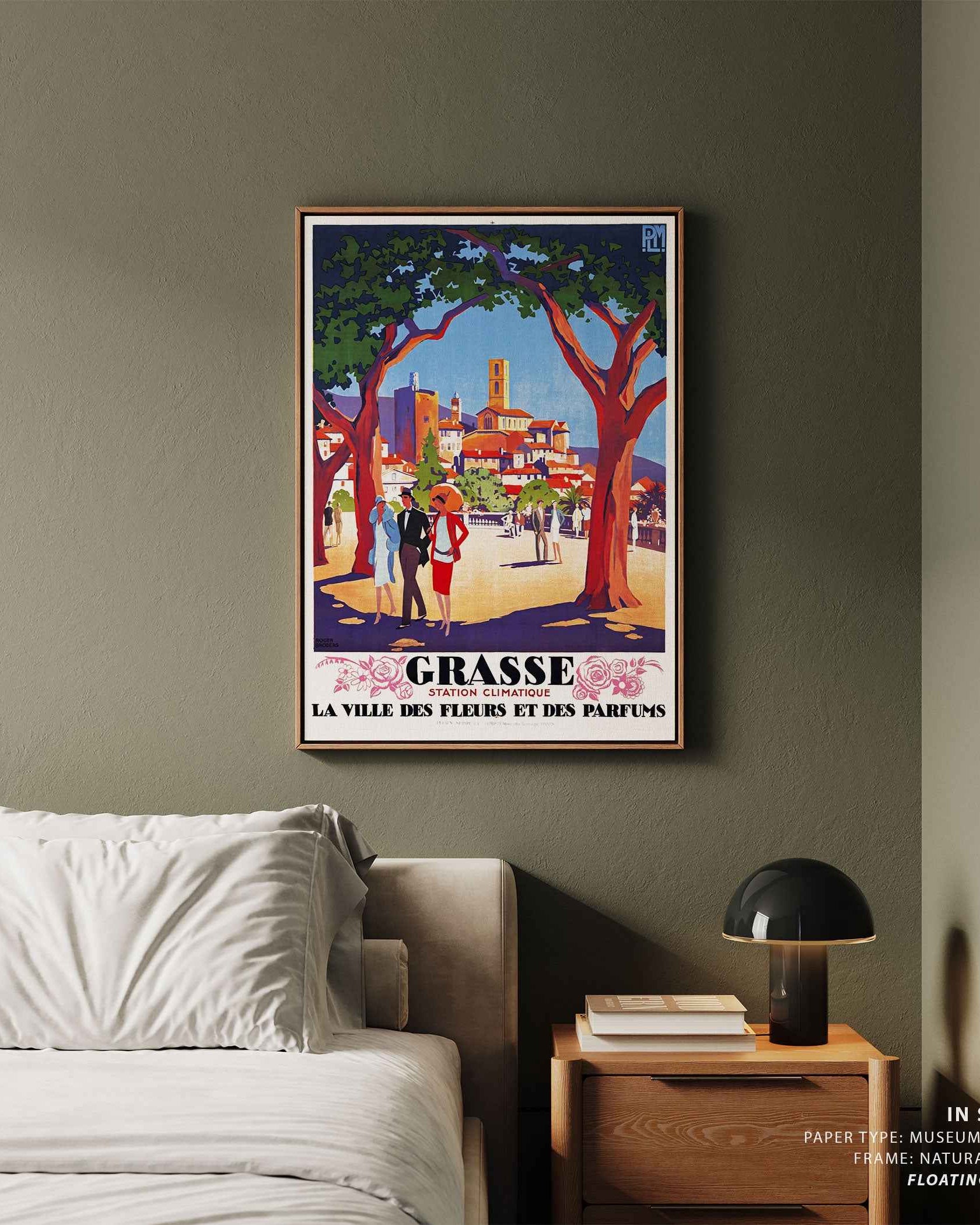 Grasse Floral Escape Travel Poster Print