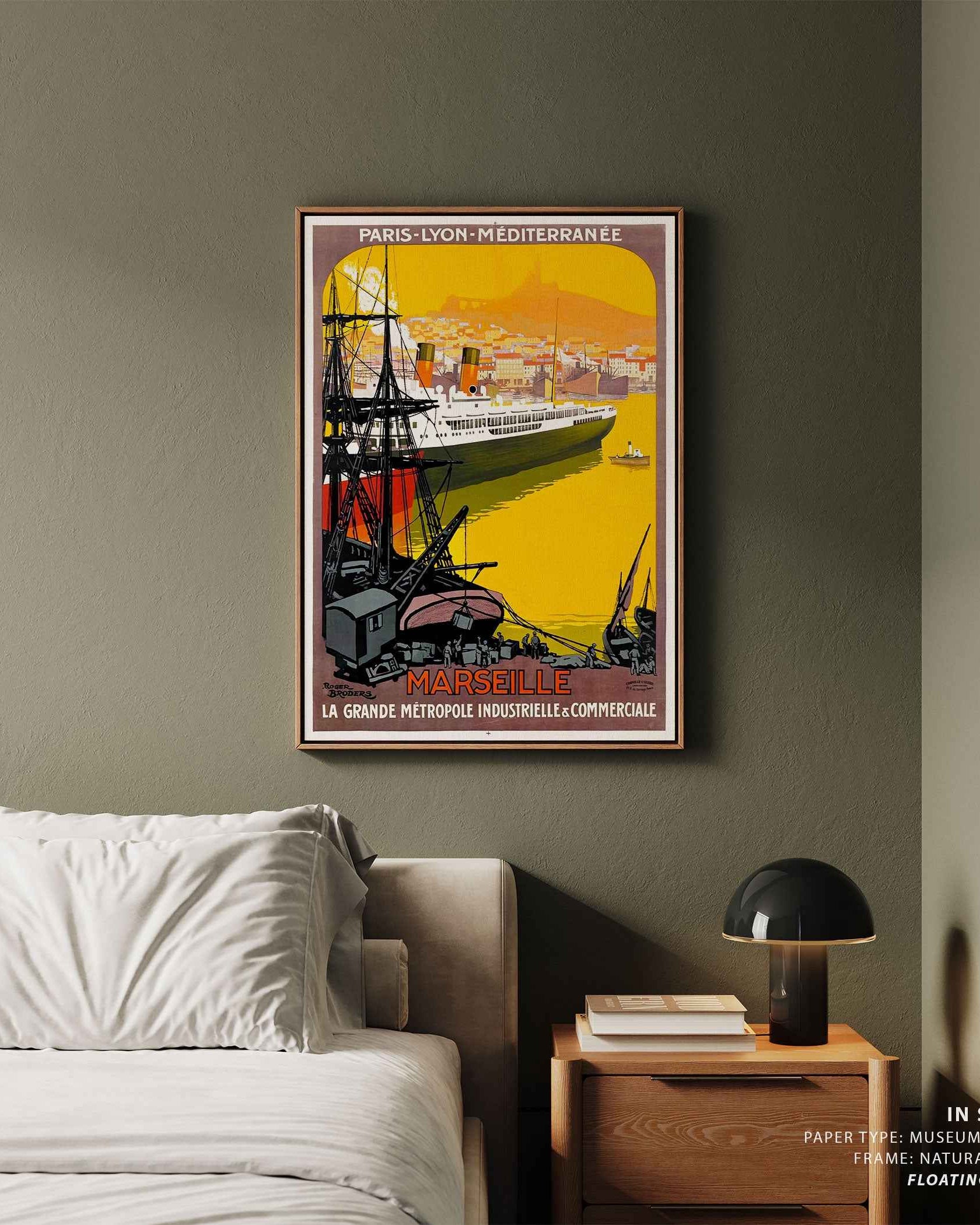 Port of Marseille Travel Poster Print