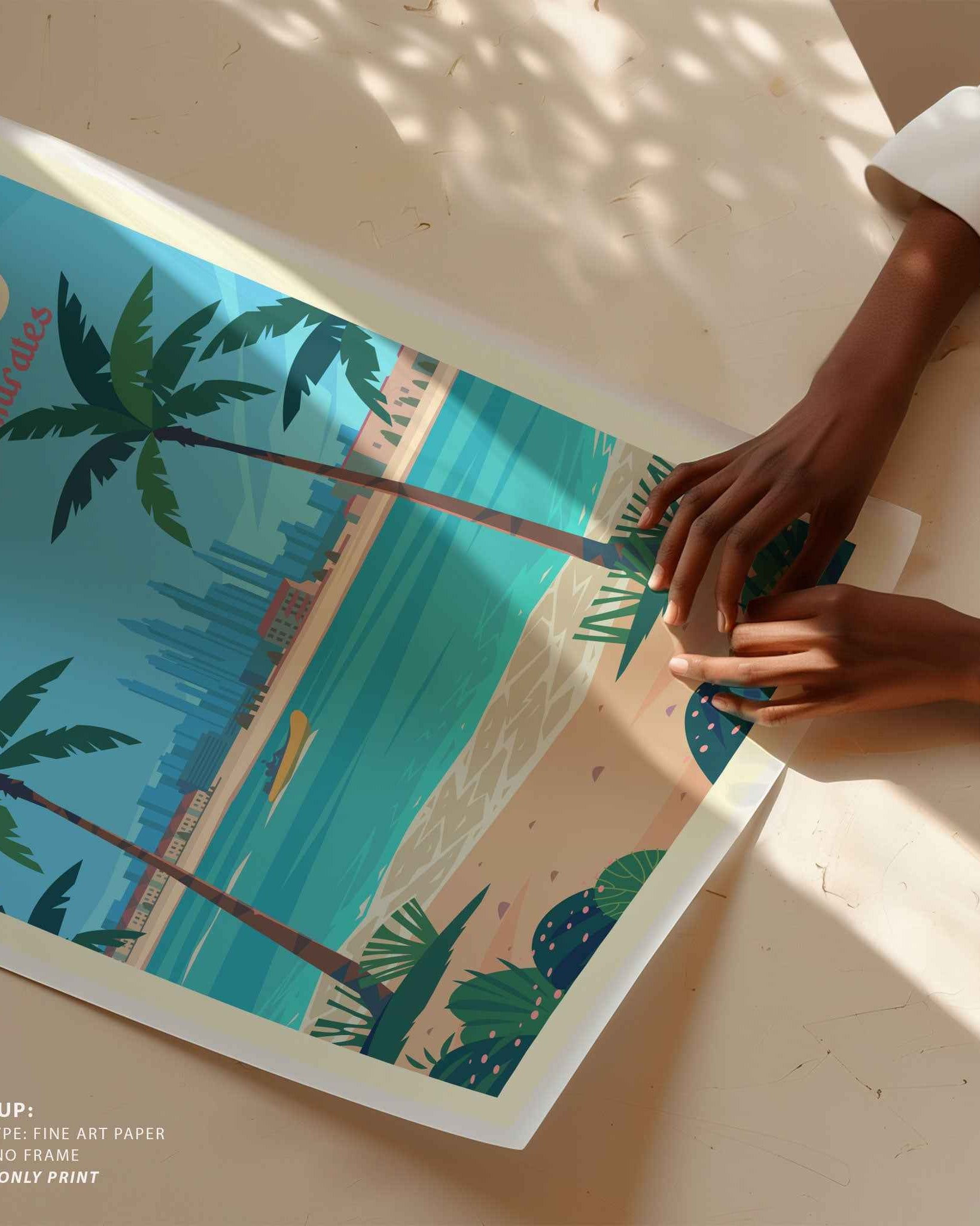 Dubai Travel Poster Print