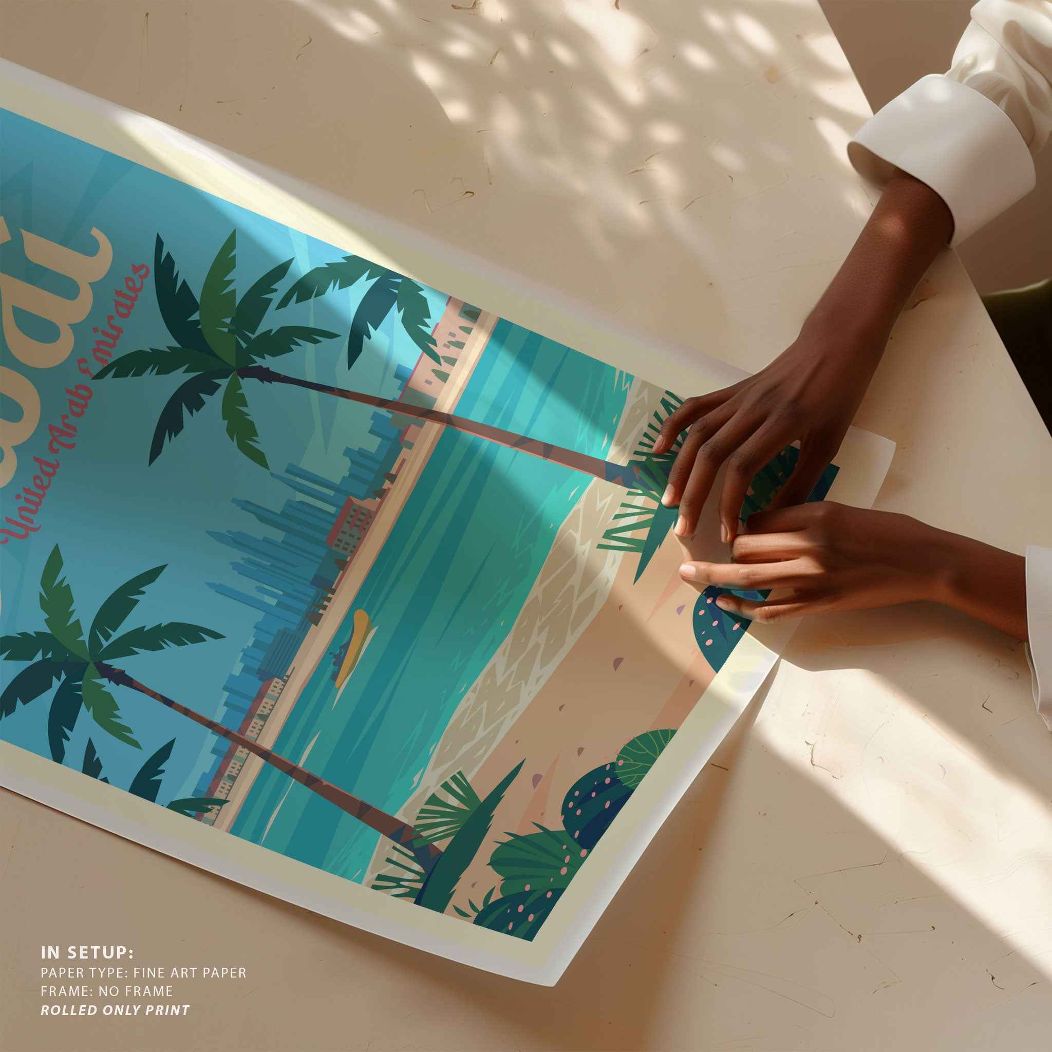 Dubai Travel Poster Print
