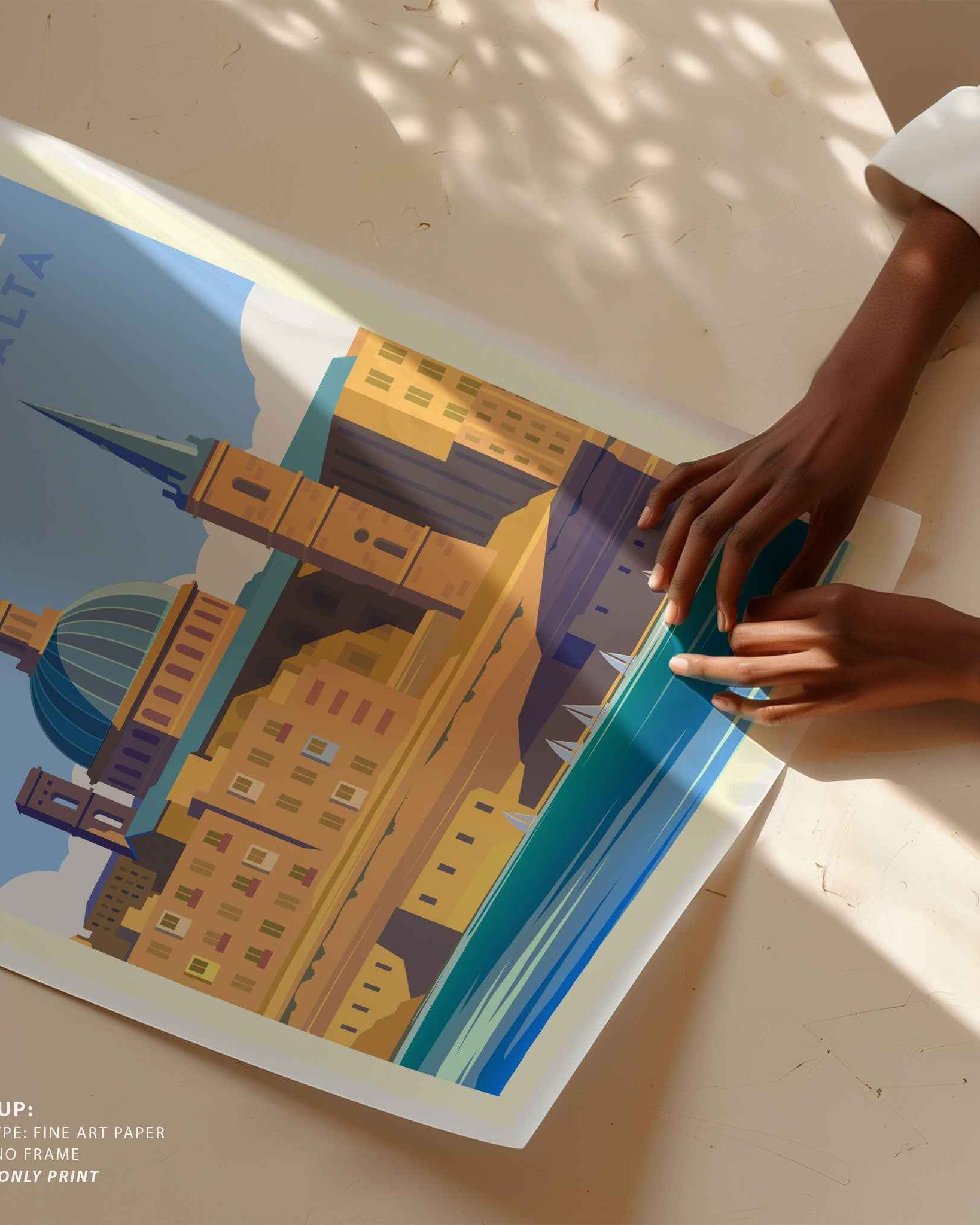 Valletta Malta Travel Poster Print
