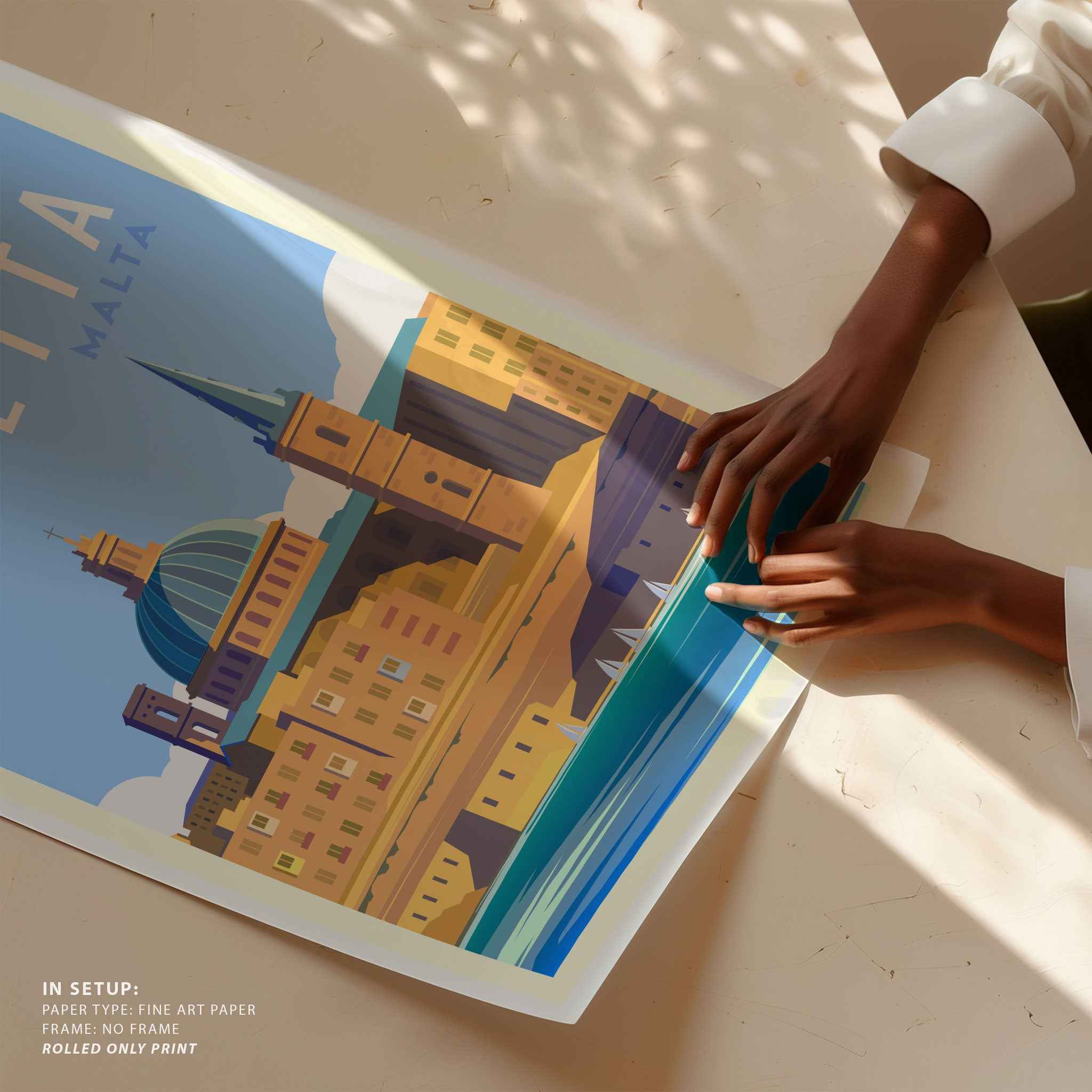 Valletta Malta Travel Poster Print