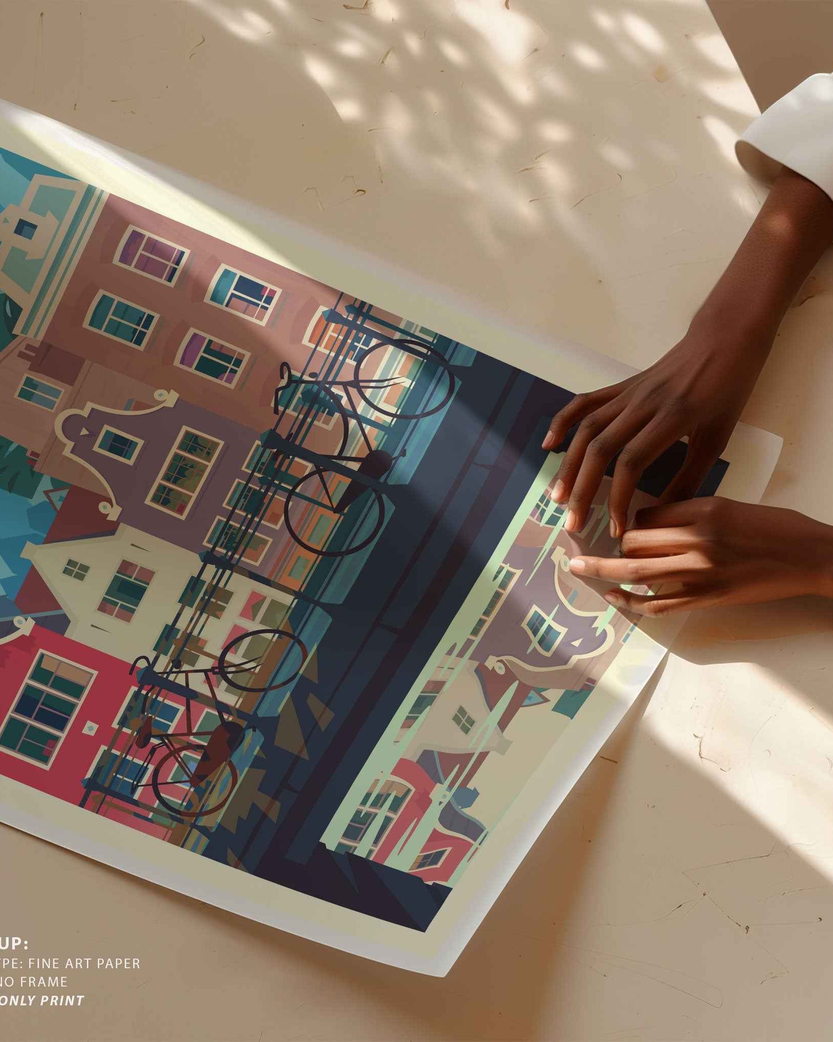 Amsterdam Travel Poster Print