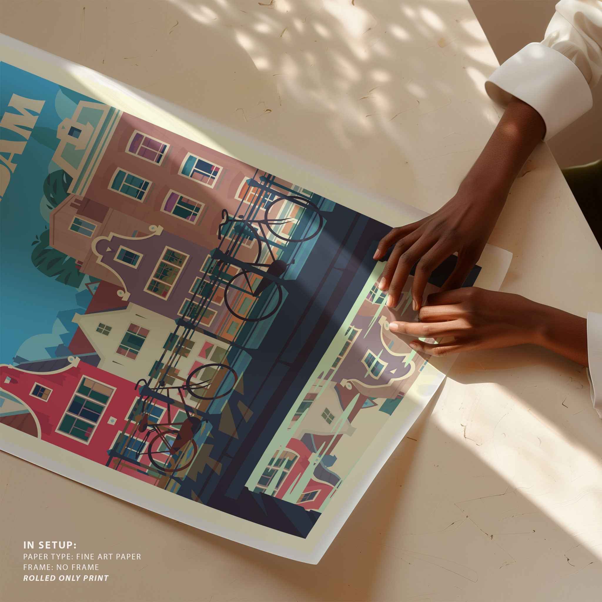Amsterdam Travel Poster Print