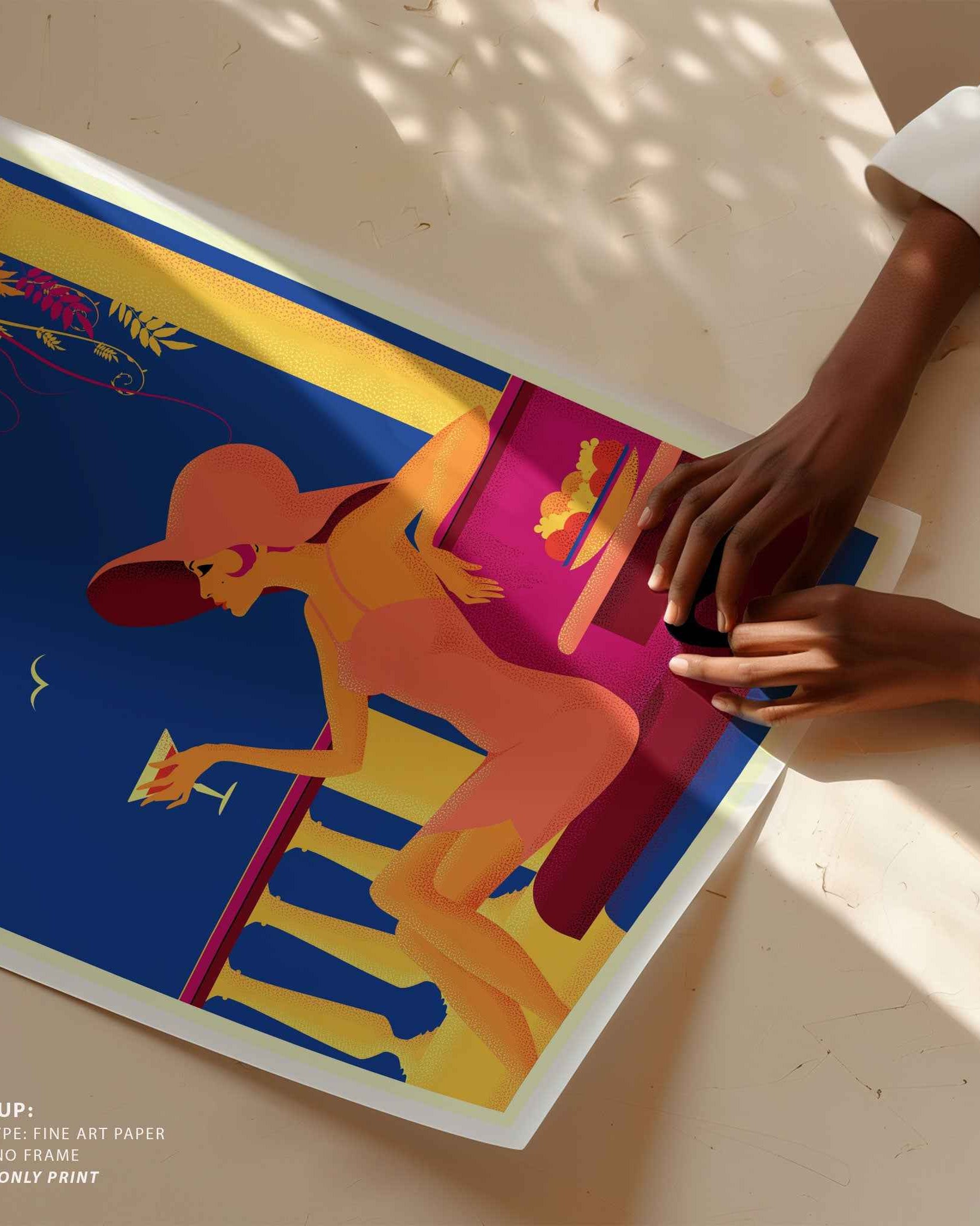 BW SEP Amalfi Travel Poster Print