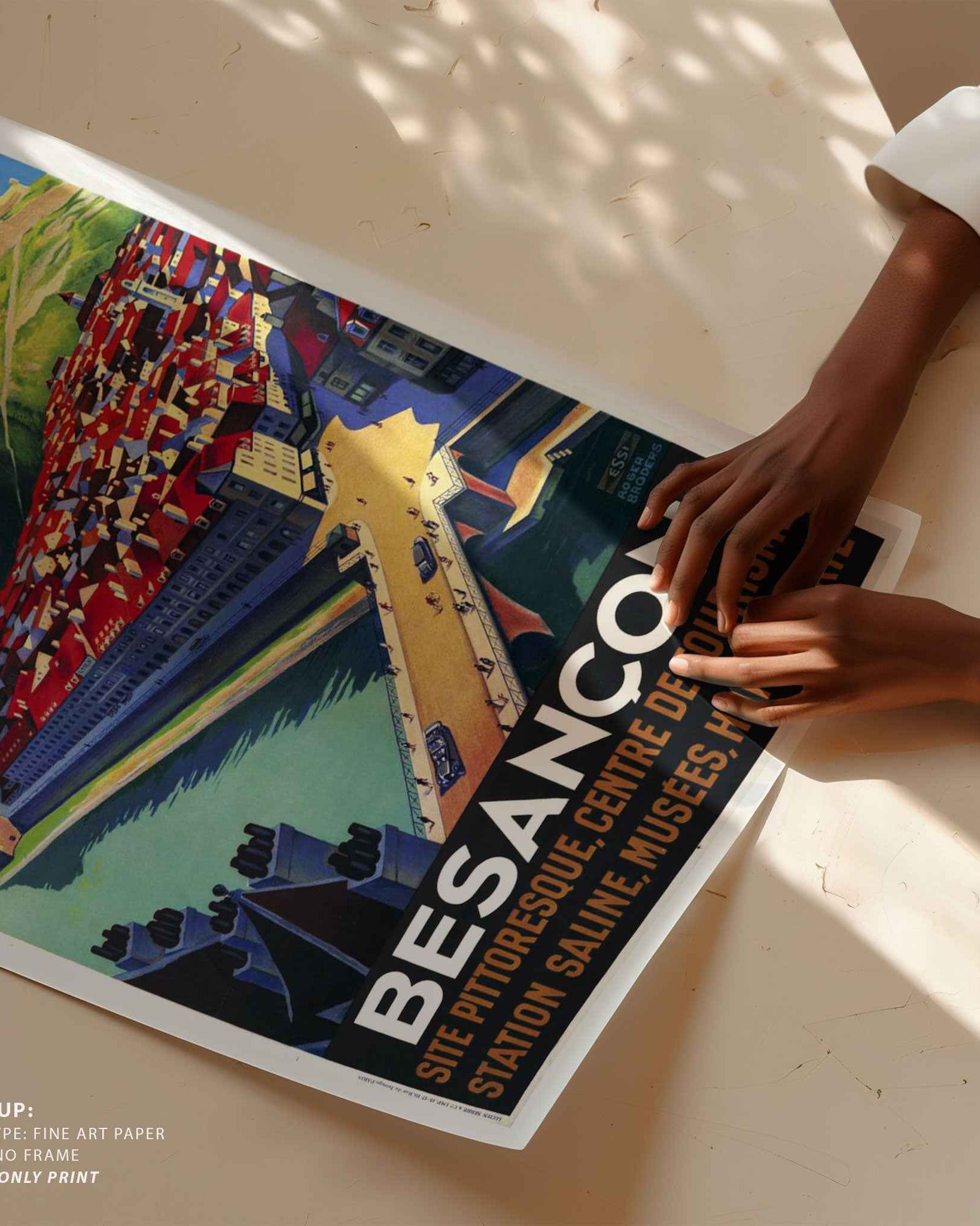 Besancon Travel Poster Print