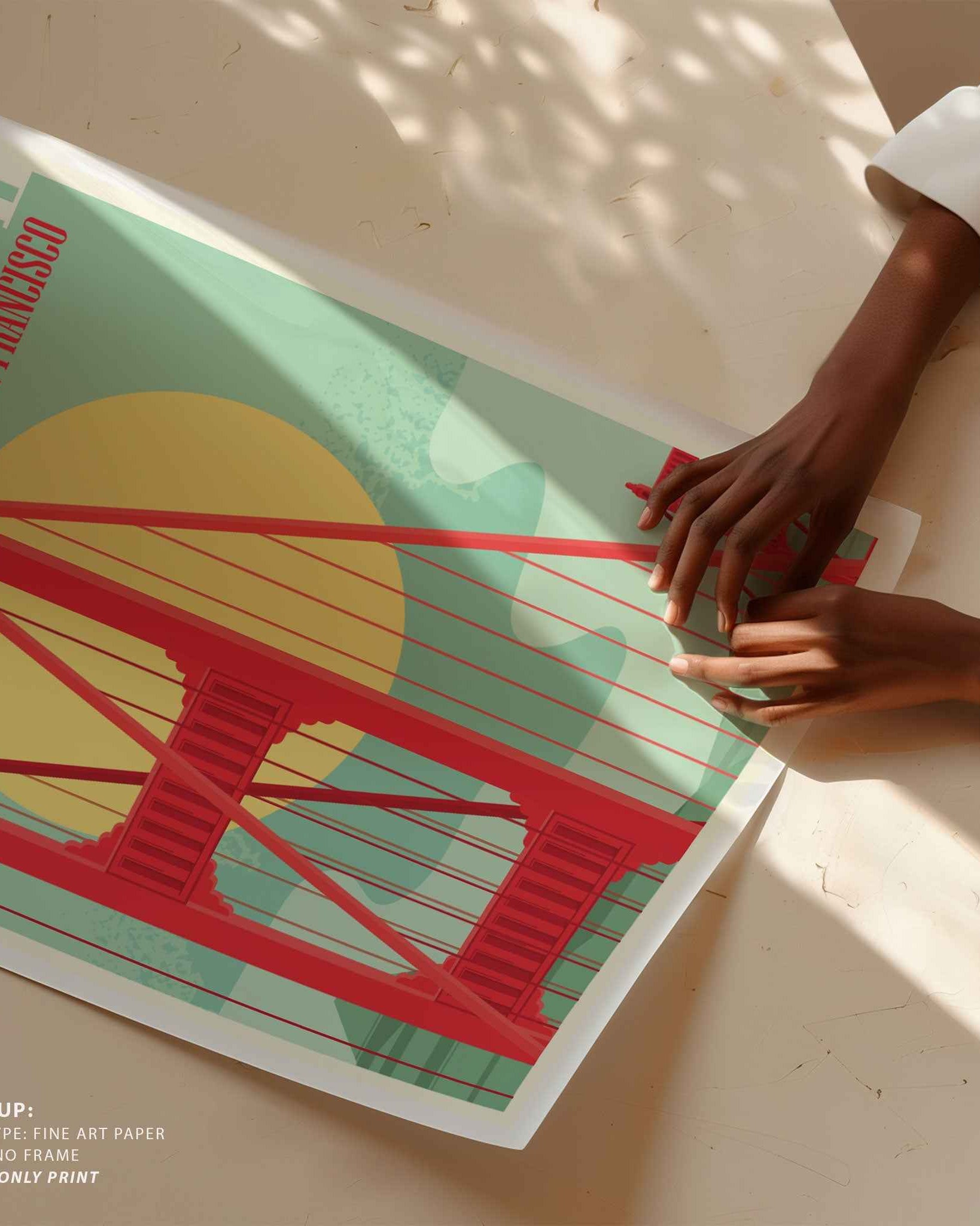 Golden Gate Poster Travel Poster Print