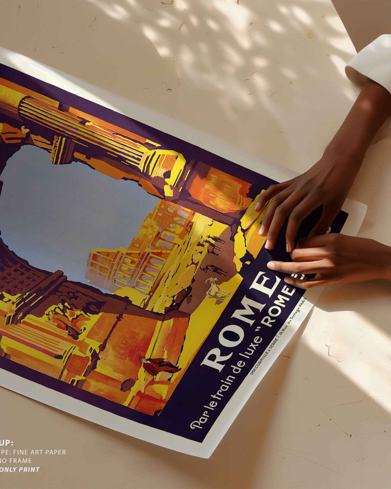 Rome Vintage Travel Poster Print
