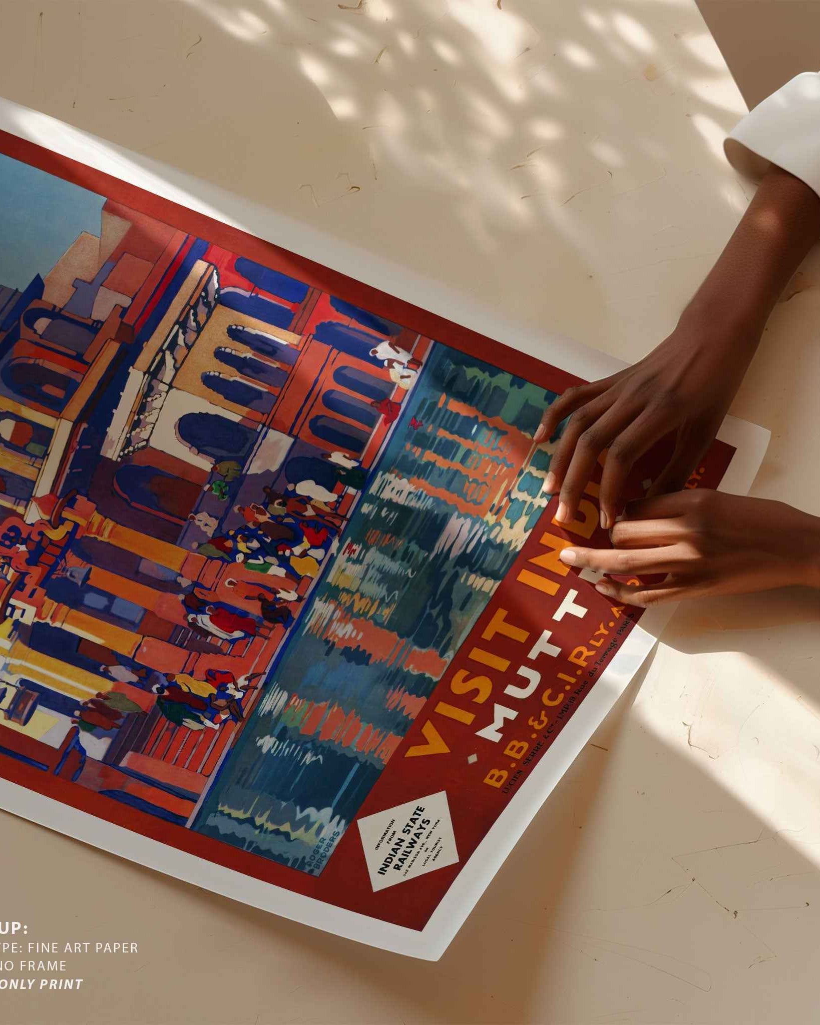 Mathura Ghats Travel Poster Print