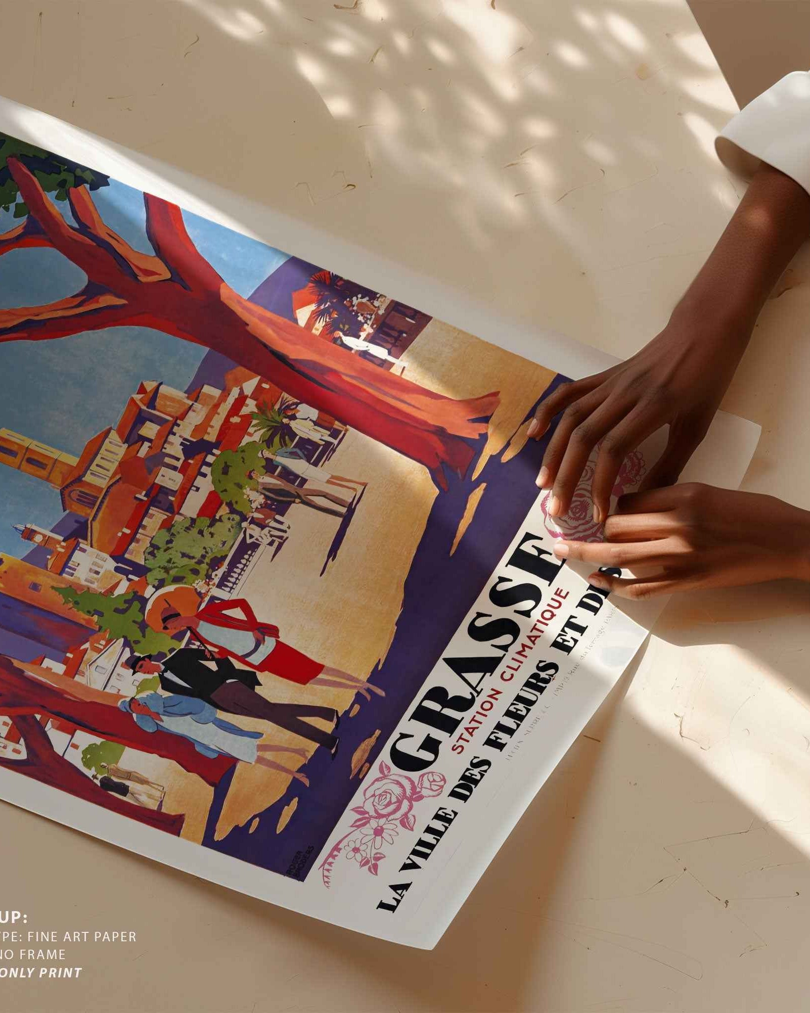 Grasse Floral Escape Travel Poster Print