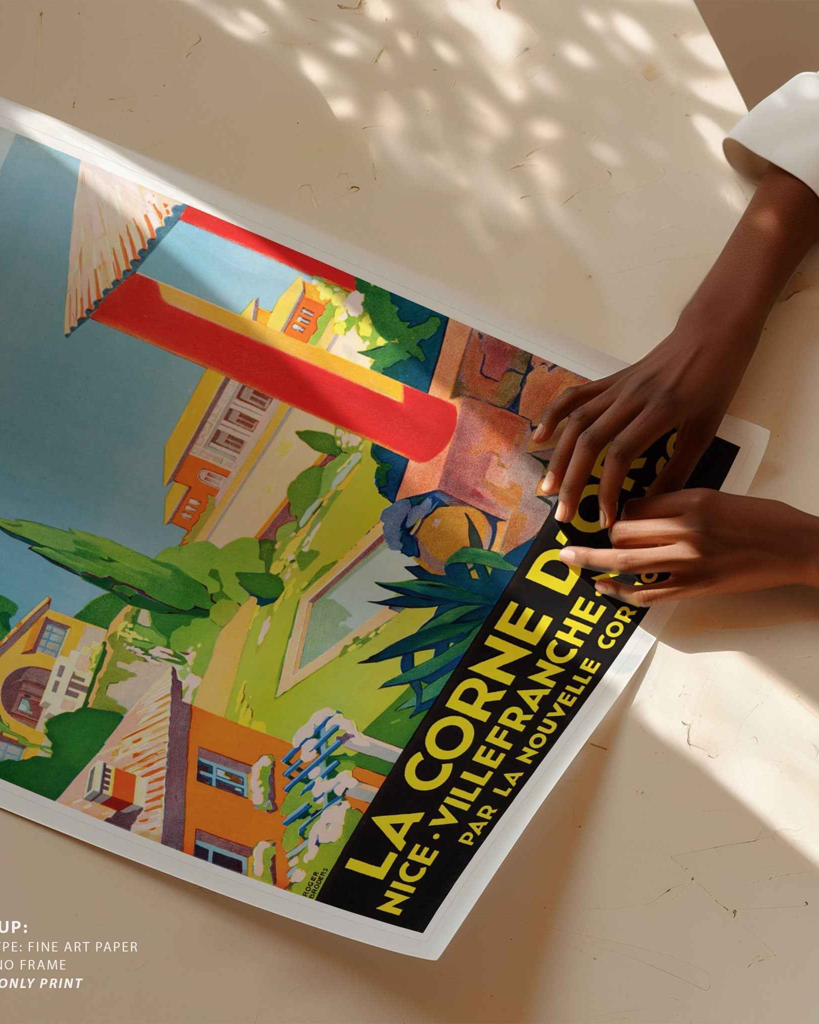 Riviera Golden Coast Travel Poster Print