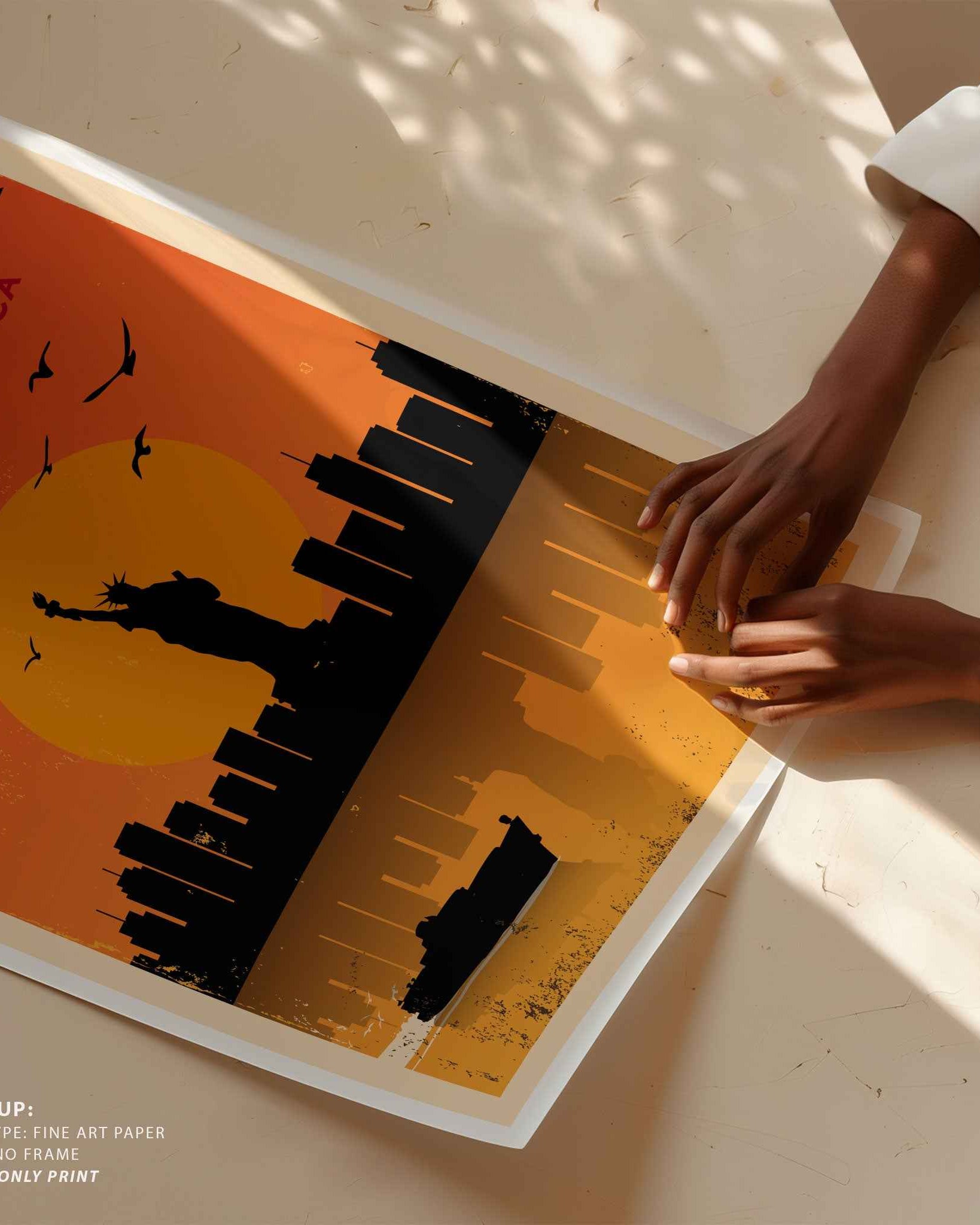 Vintage New York Travel Poster Print