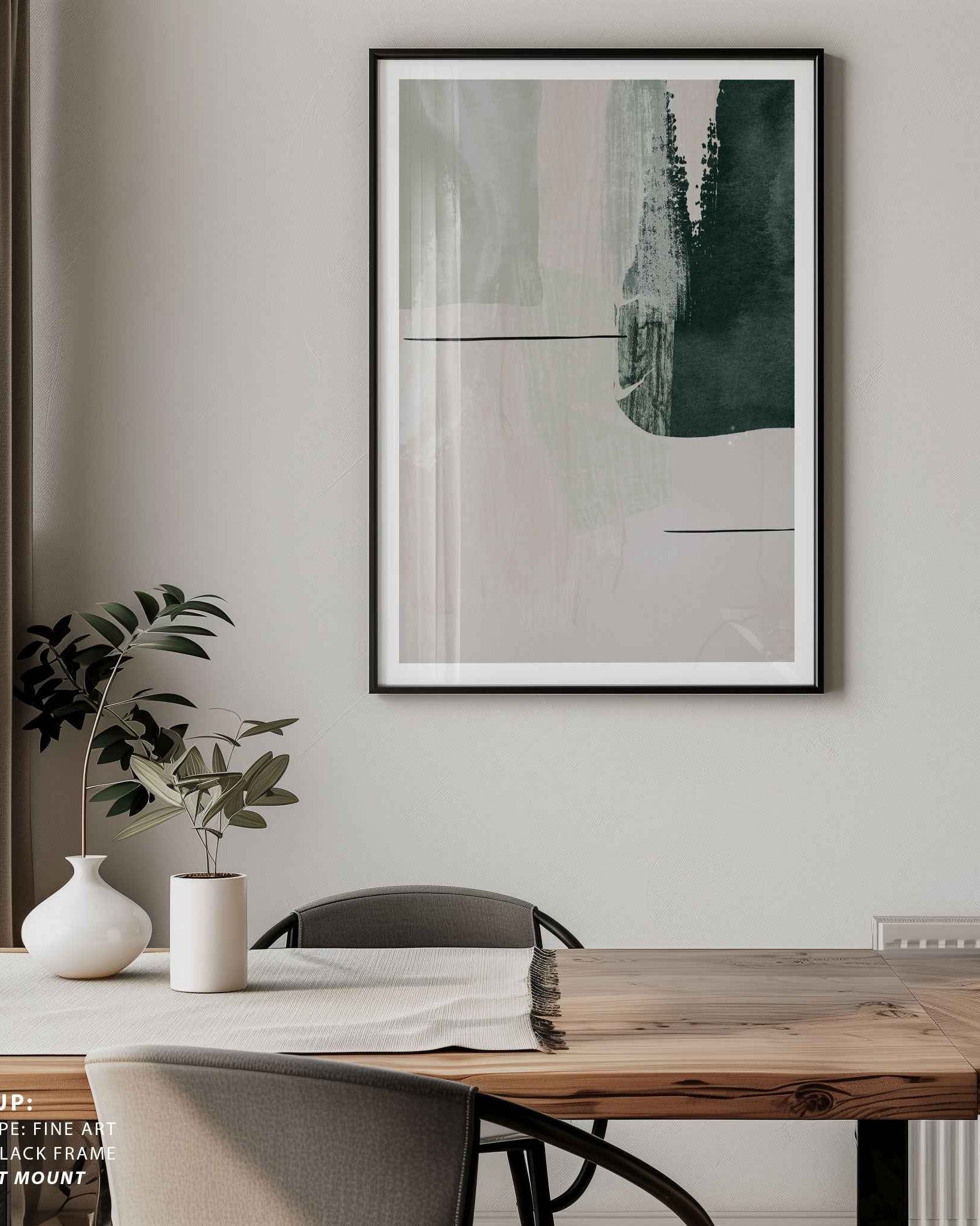 Abstract Shapes in Green-2