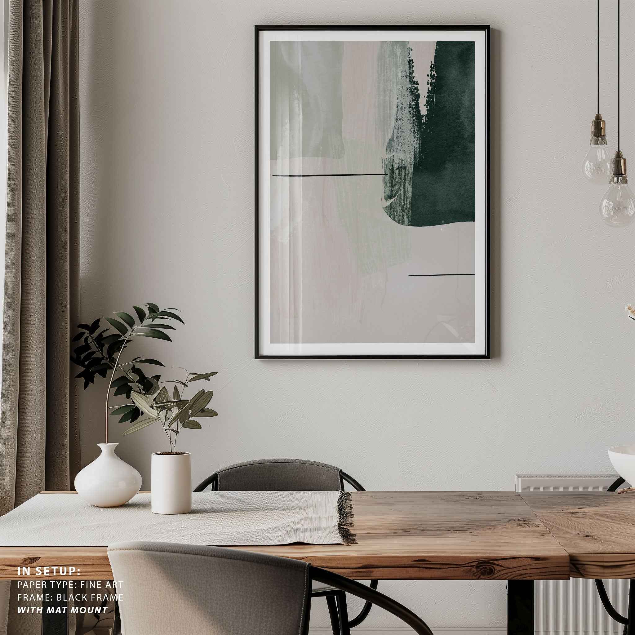 Abstract Shapes in Green-2