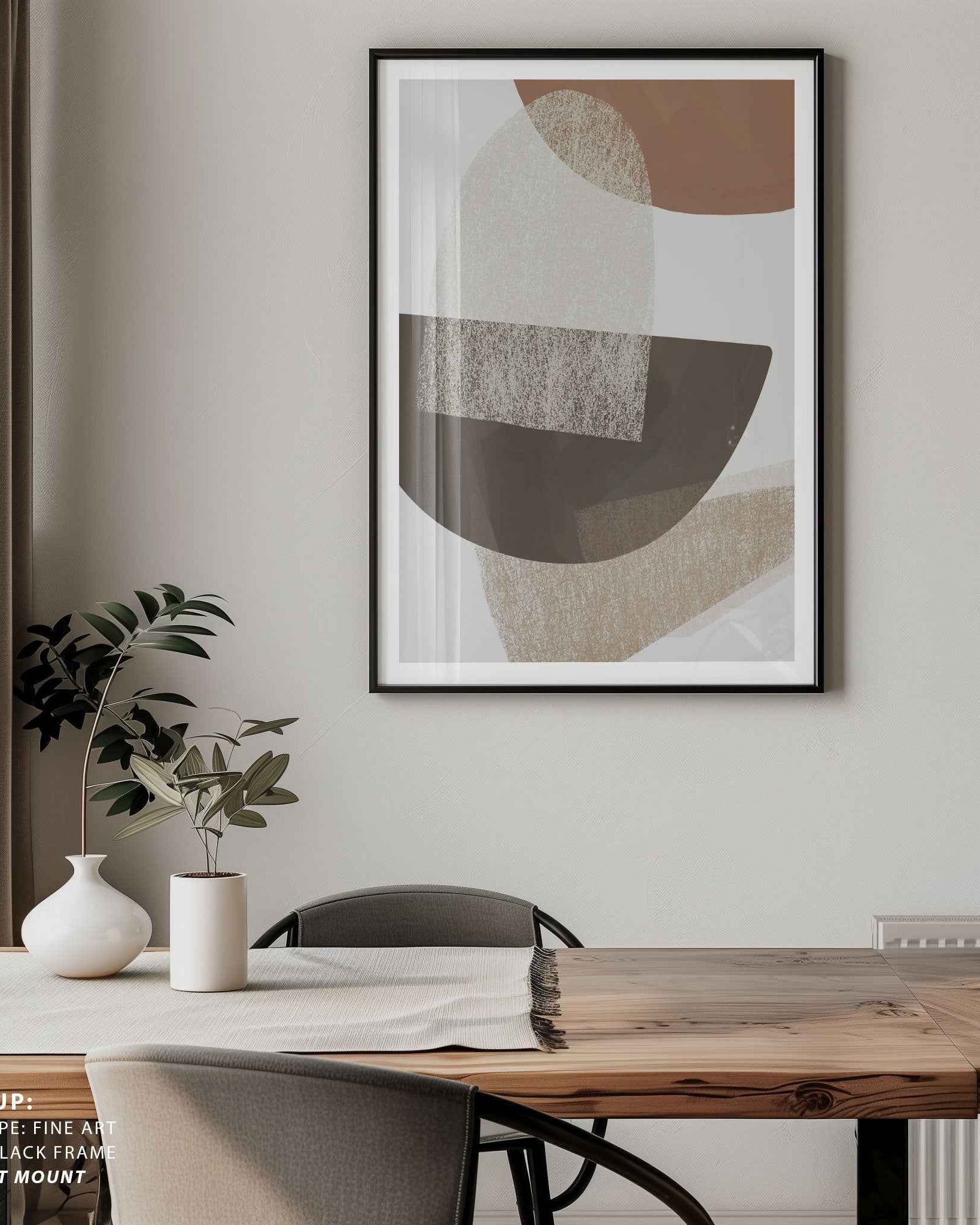 Earth Tone Geometric Art