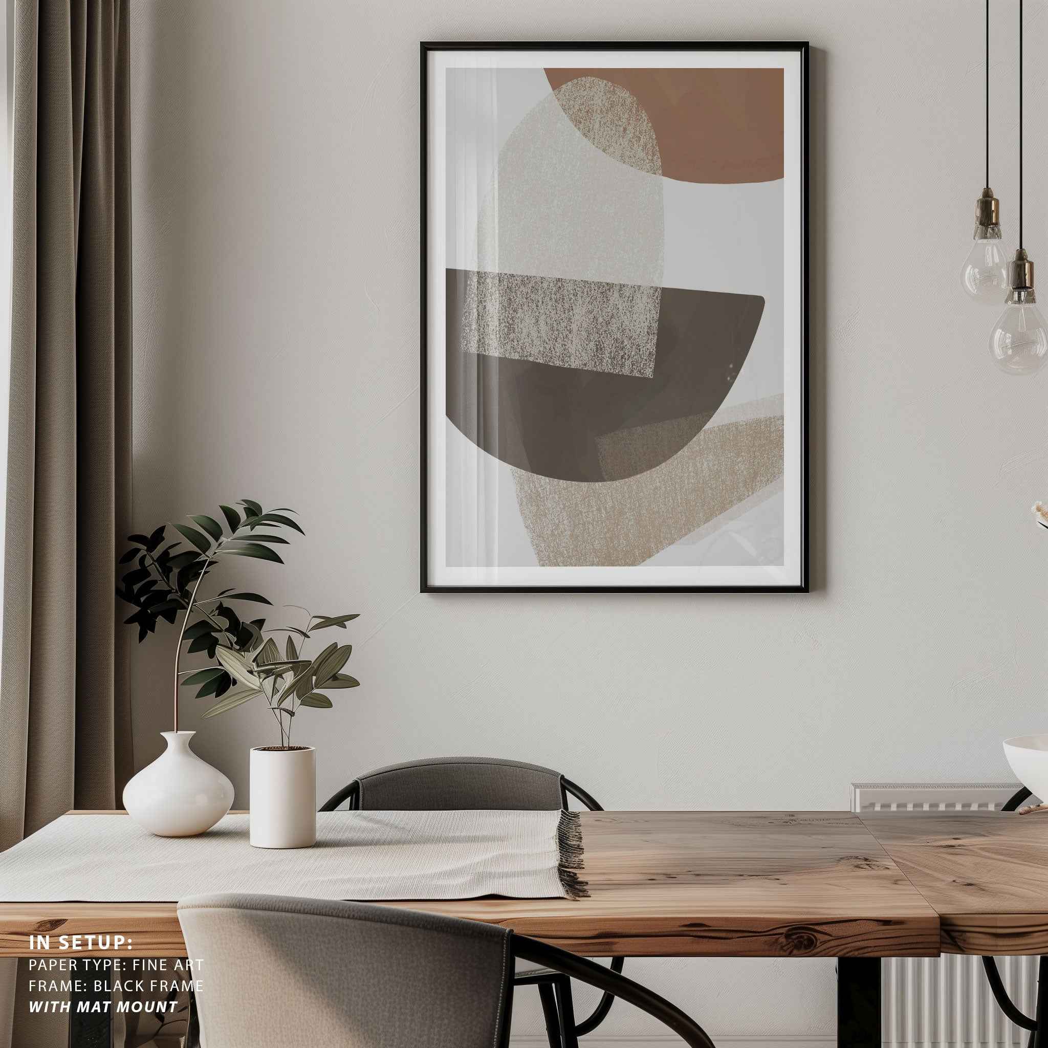 Earth Tone Geometric Art