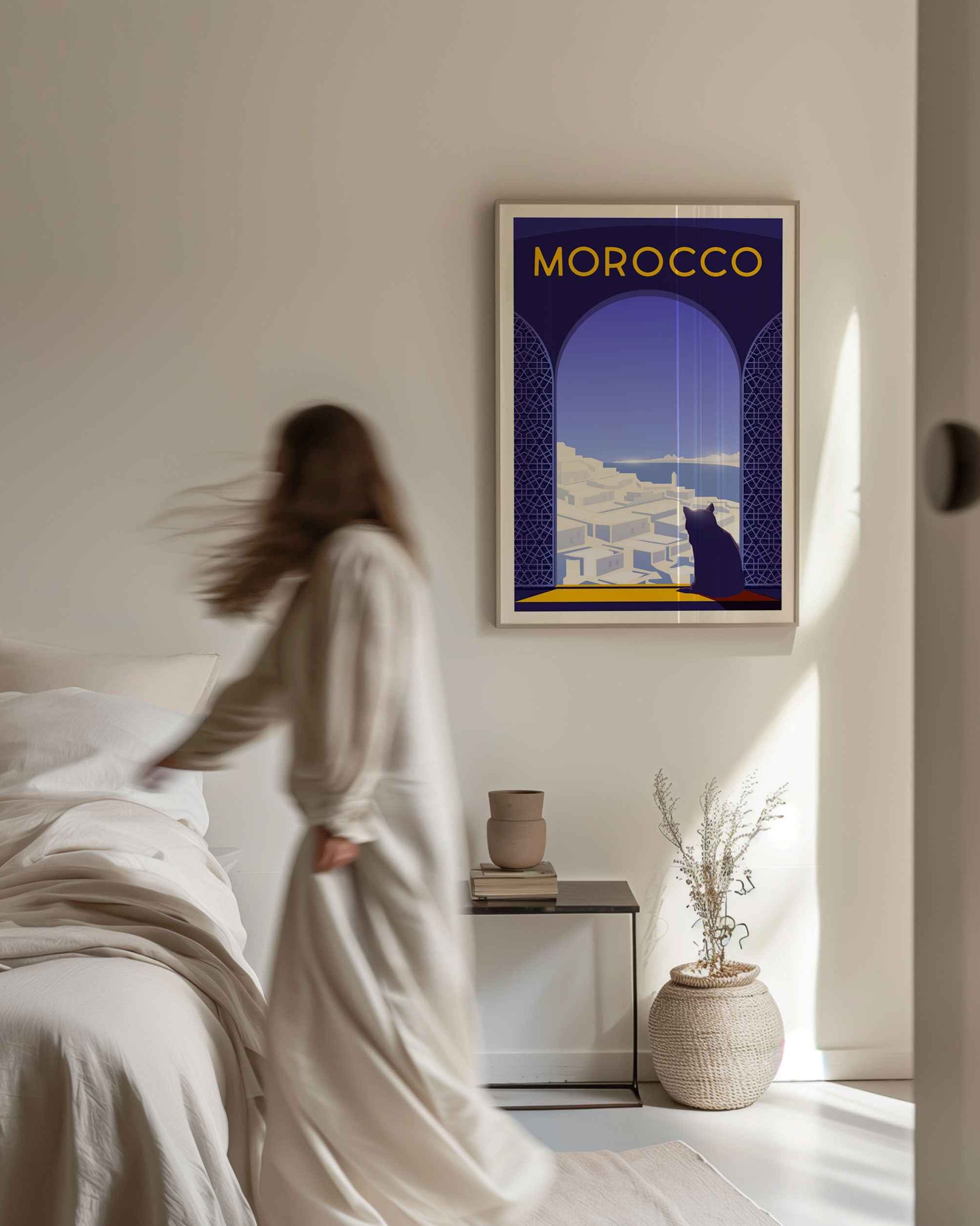 Morocco Travel Poster Print