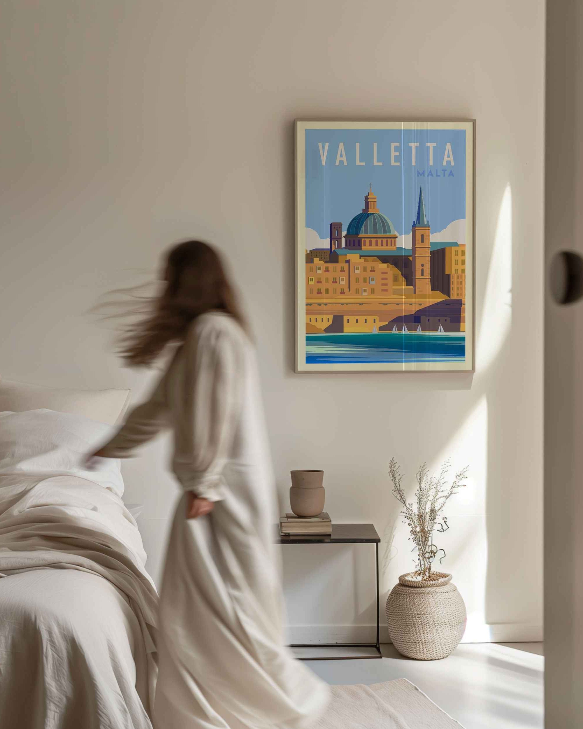 Valletta Malta Travel Poster Print