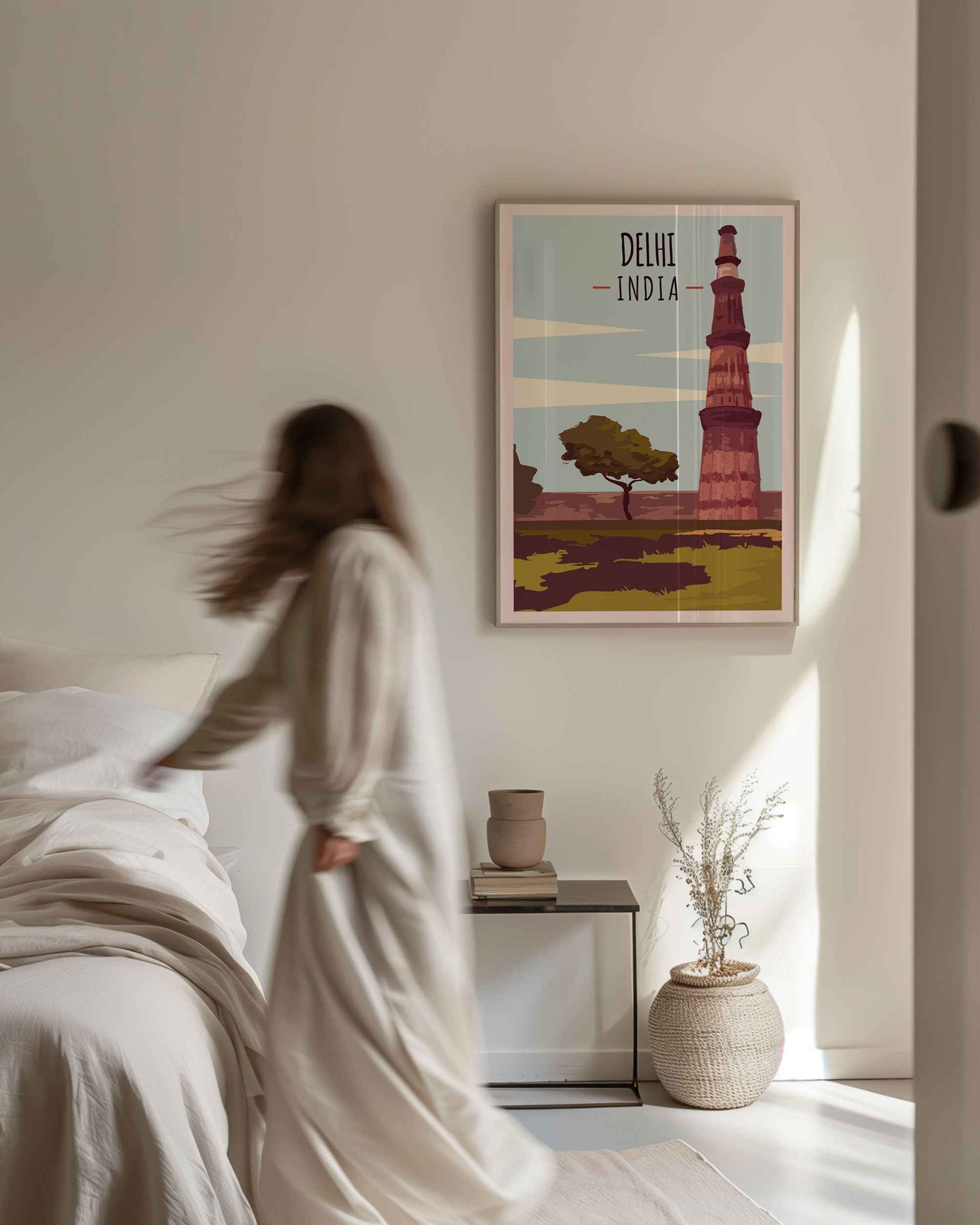 Delhi Travel Poster Print