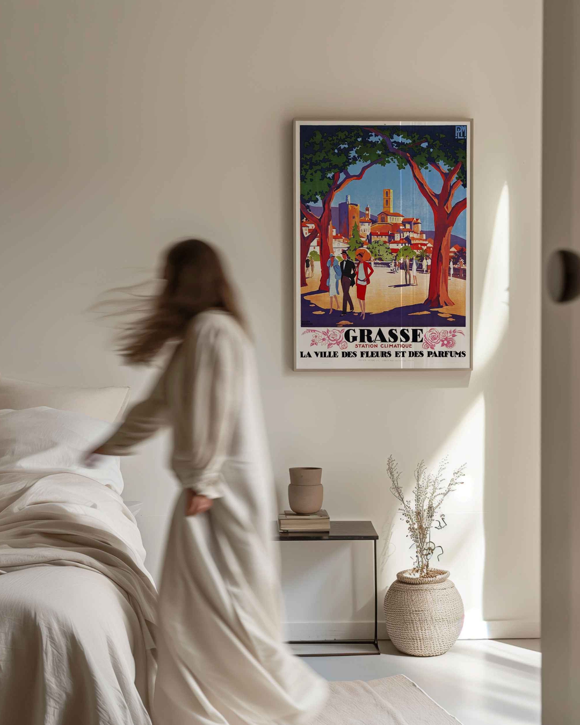 Grasse Floral Escape Travel Poster Print