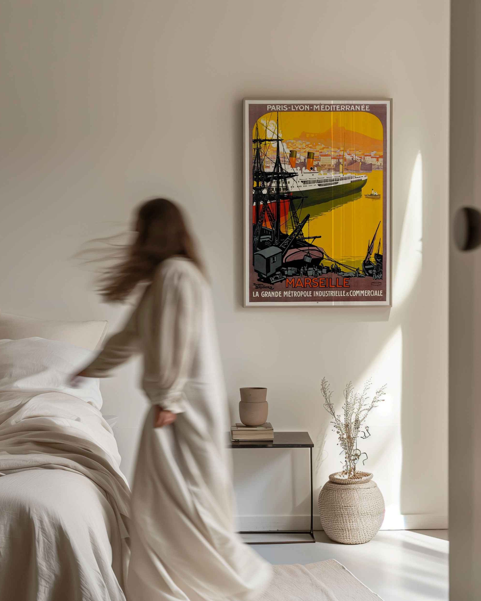 Port of Marseille Travel Poster Print