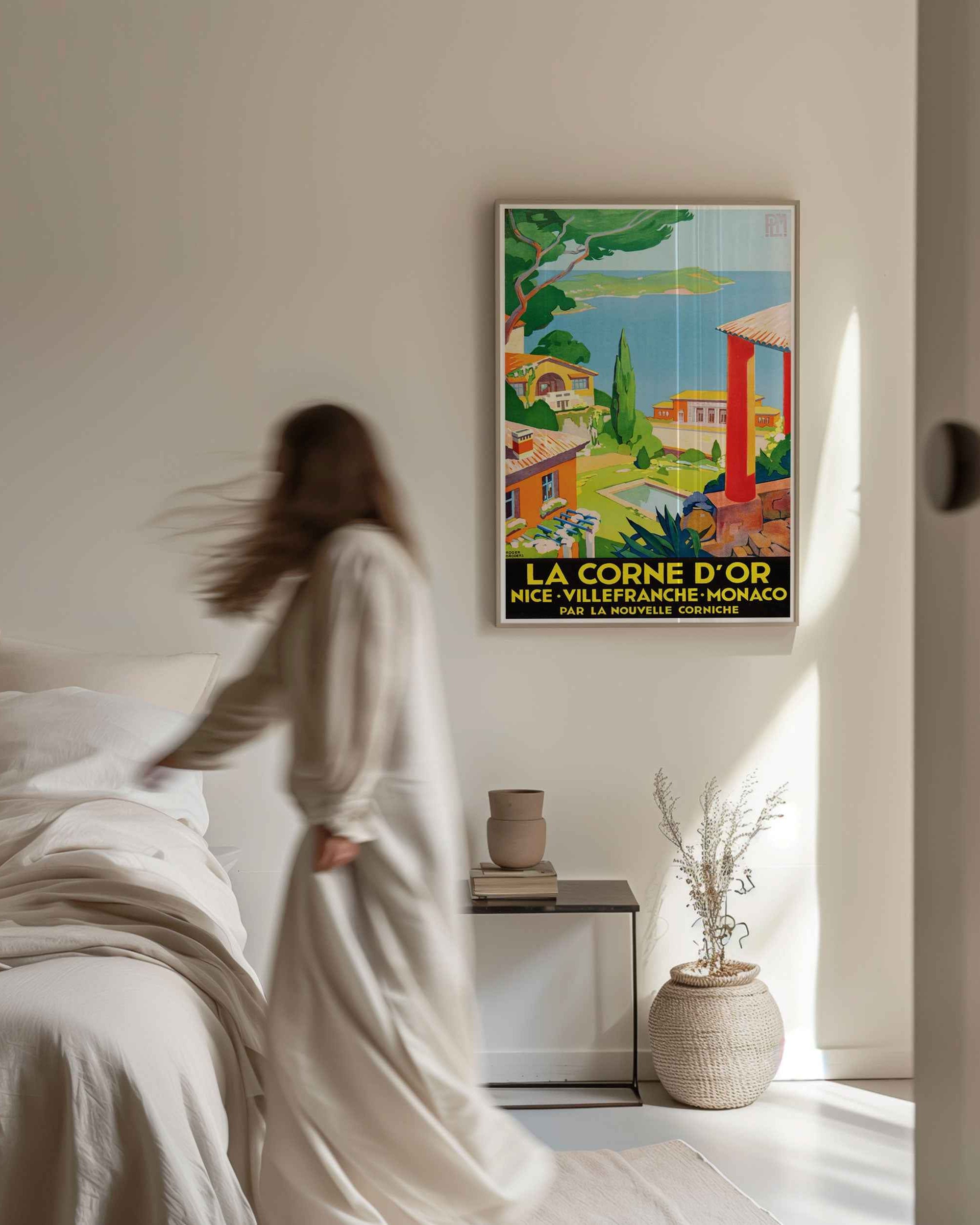 Riviera Golden Coast Travel Poster Print