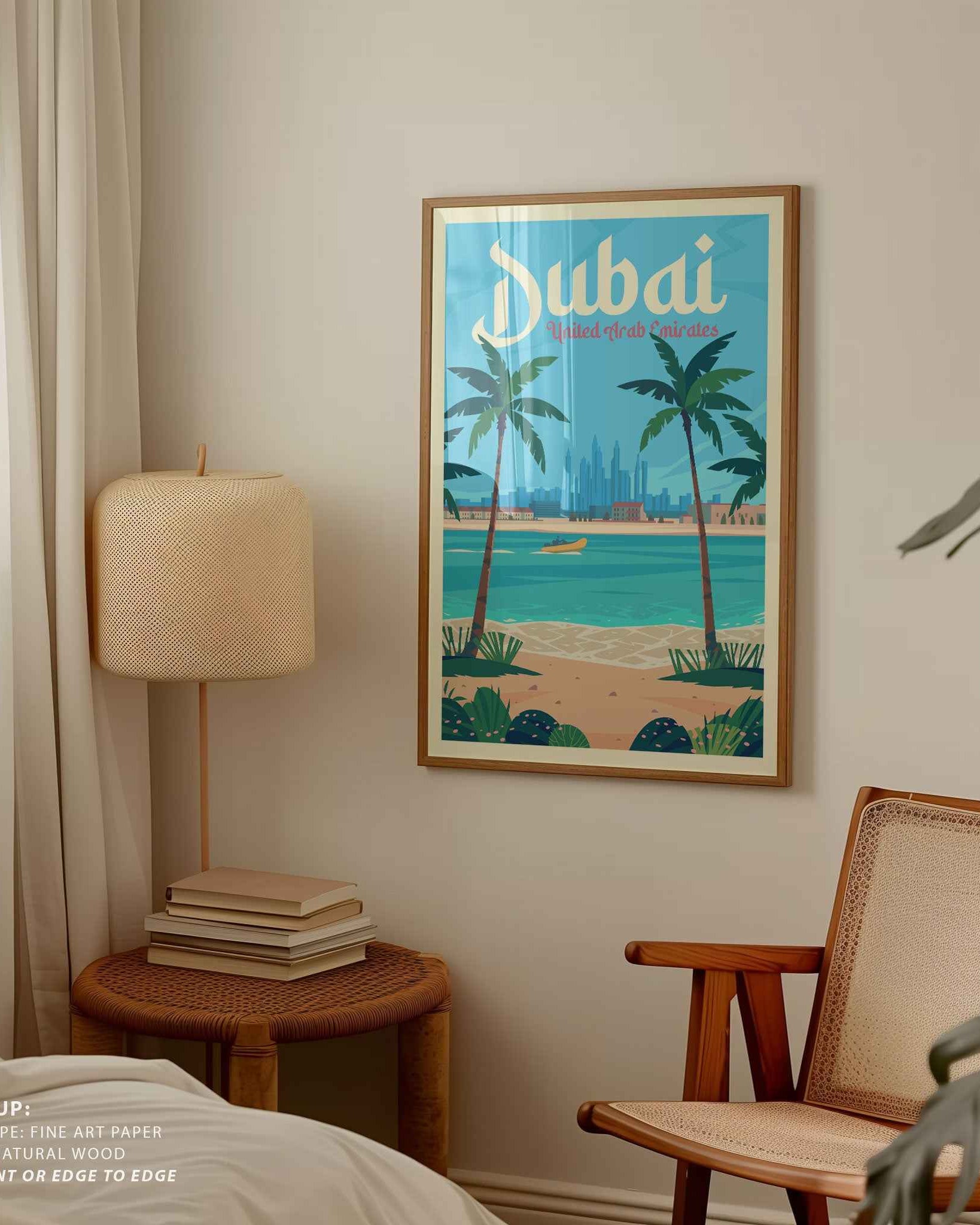 Dubai Travel Poster Print