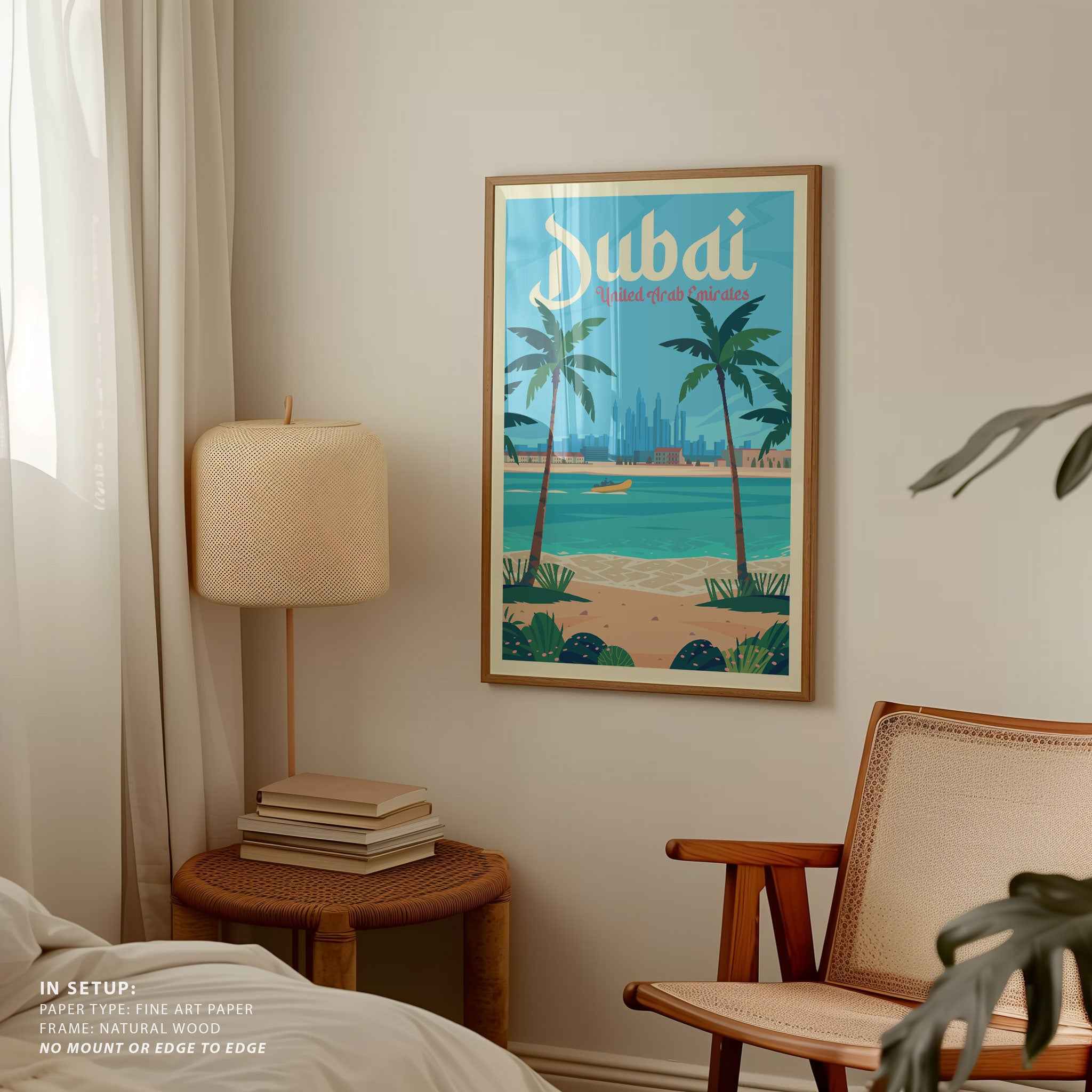 Dubai Travel Poster Print