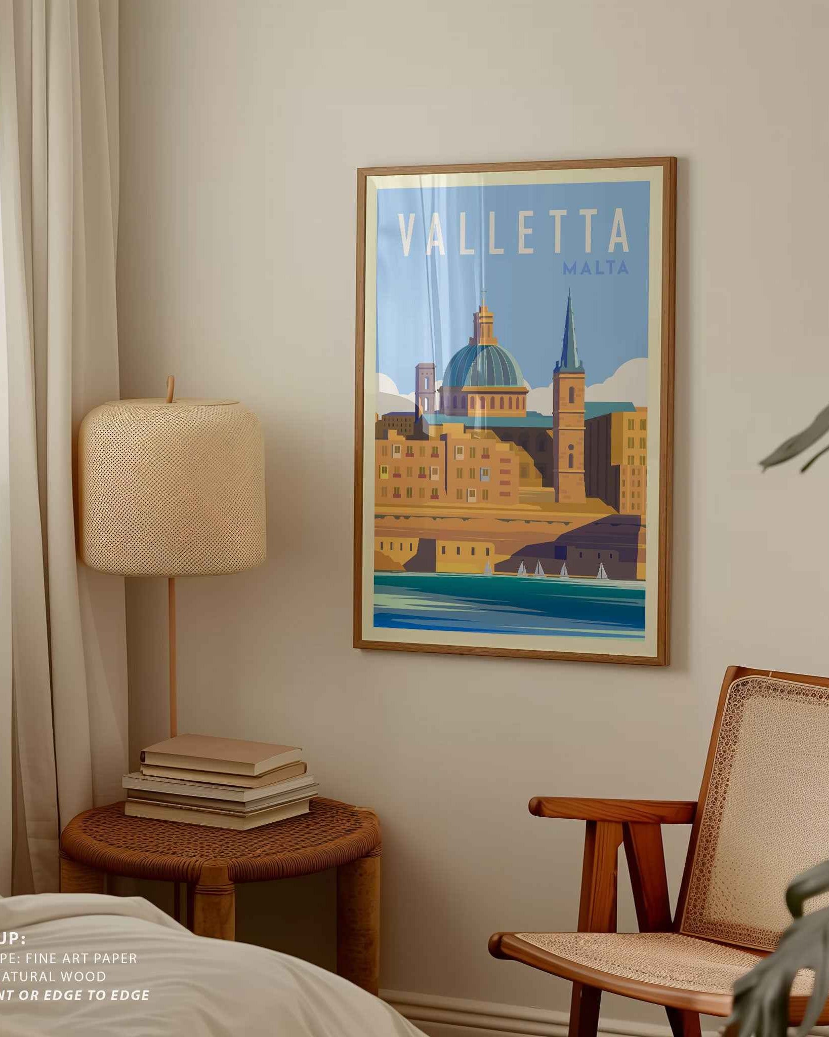 Valletta Malta Travel Poster Print