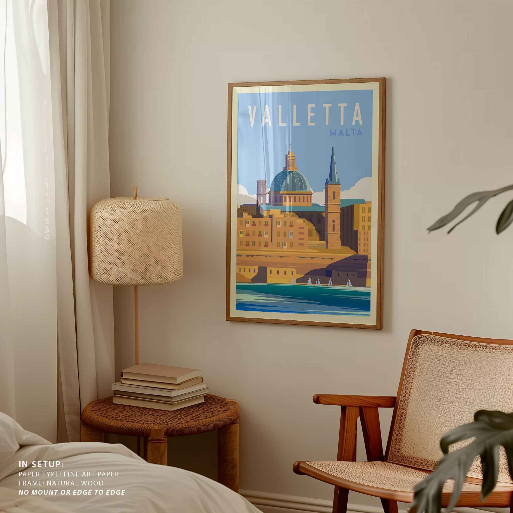 Valletta Malta Travel Poster Print