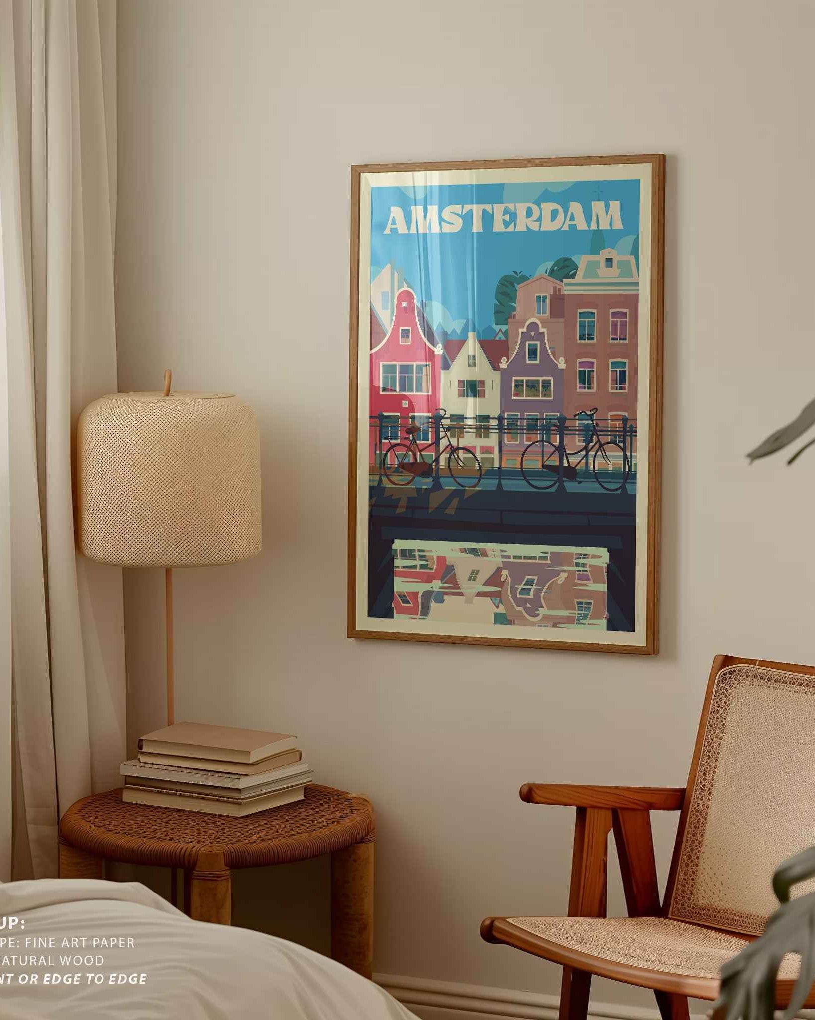 Amsterdam Travel Poster Print