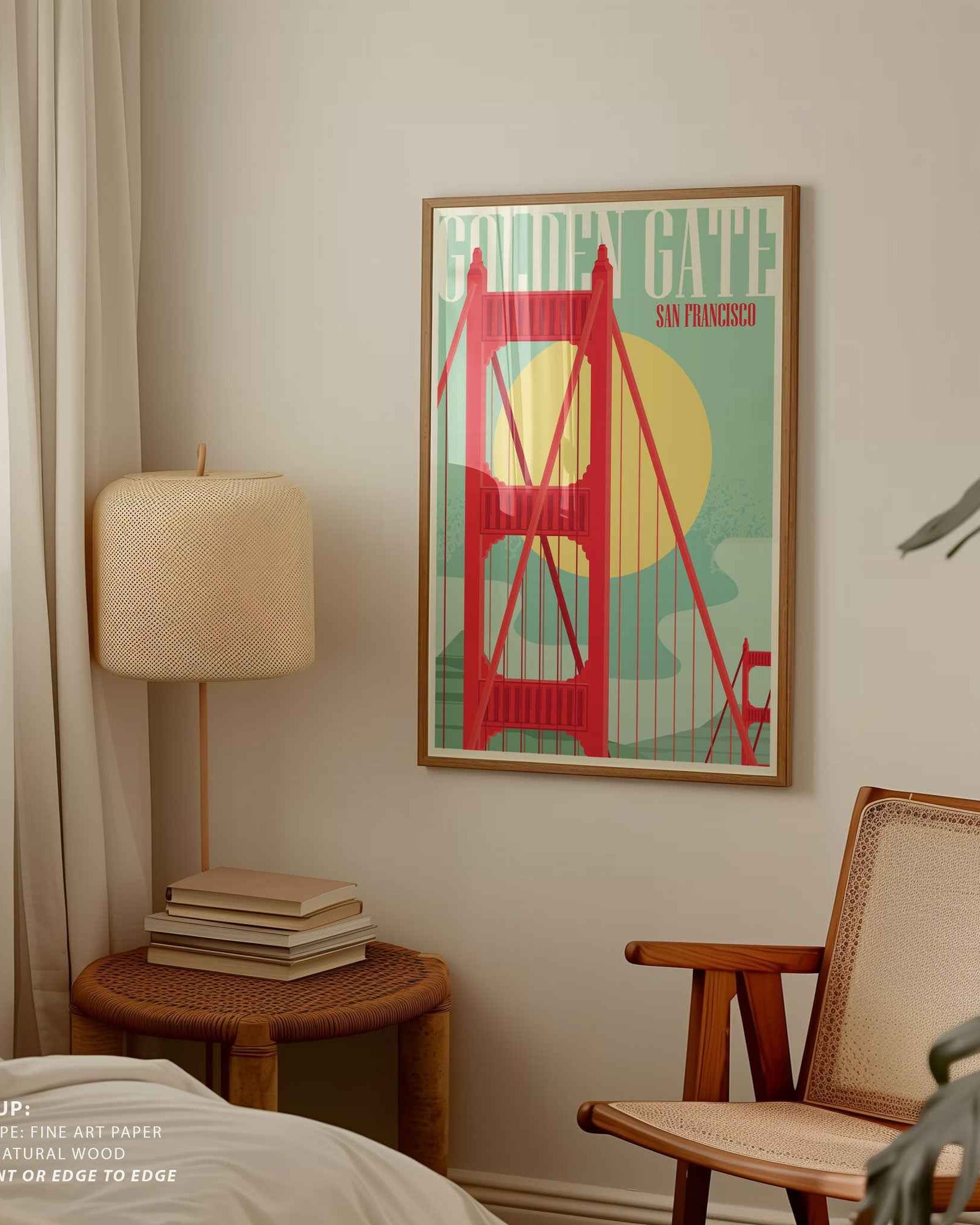 Golden Gate Poster Travel Poster Print