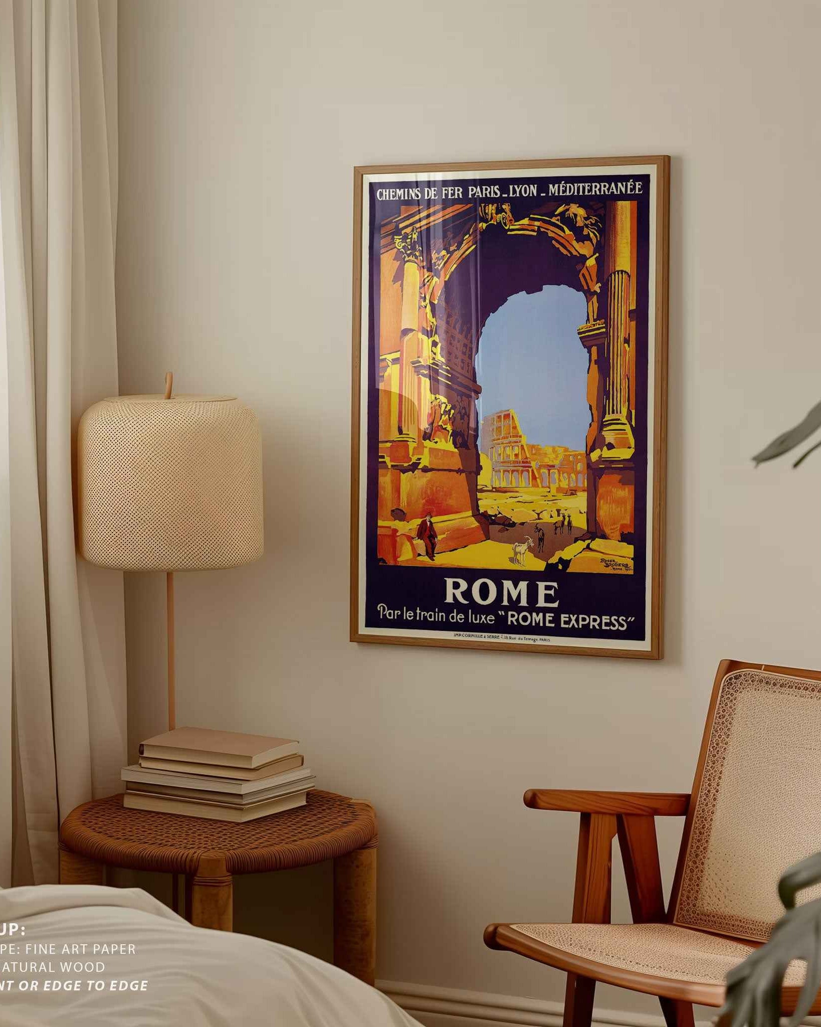 Rome Vintage Travel Poster Print