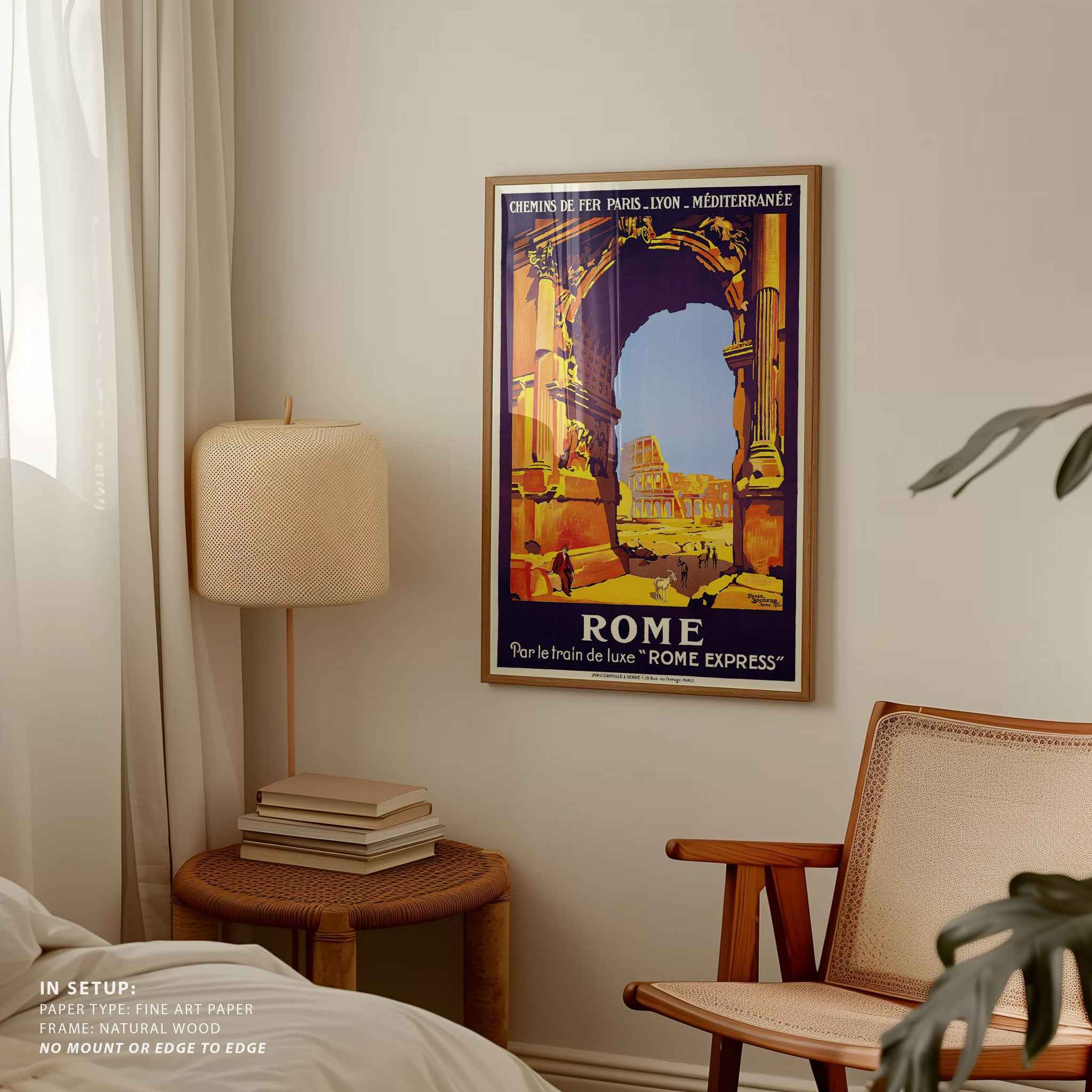 Rome Vintage Travel Poster Print