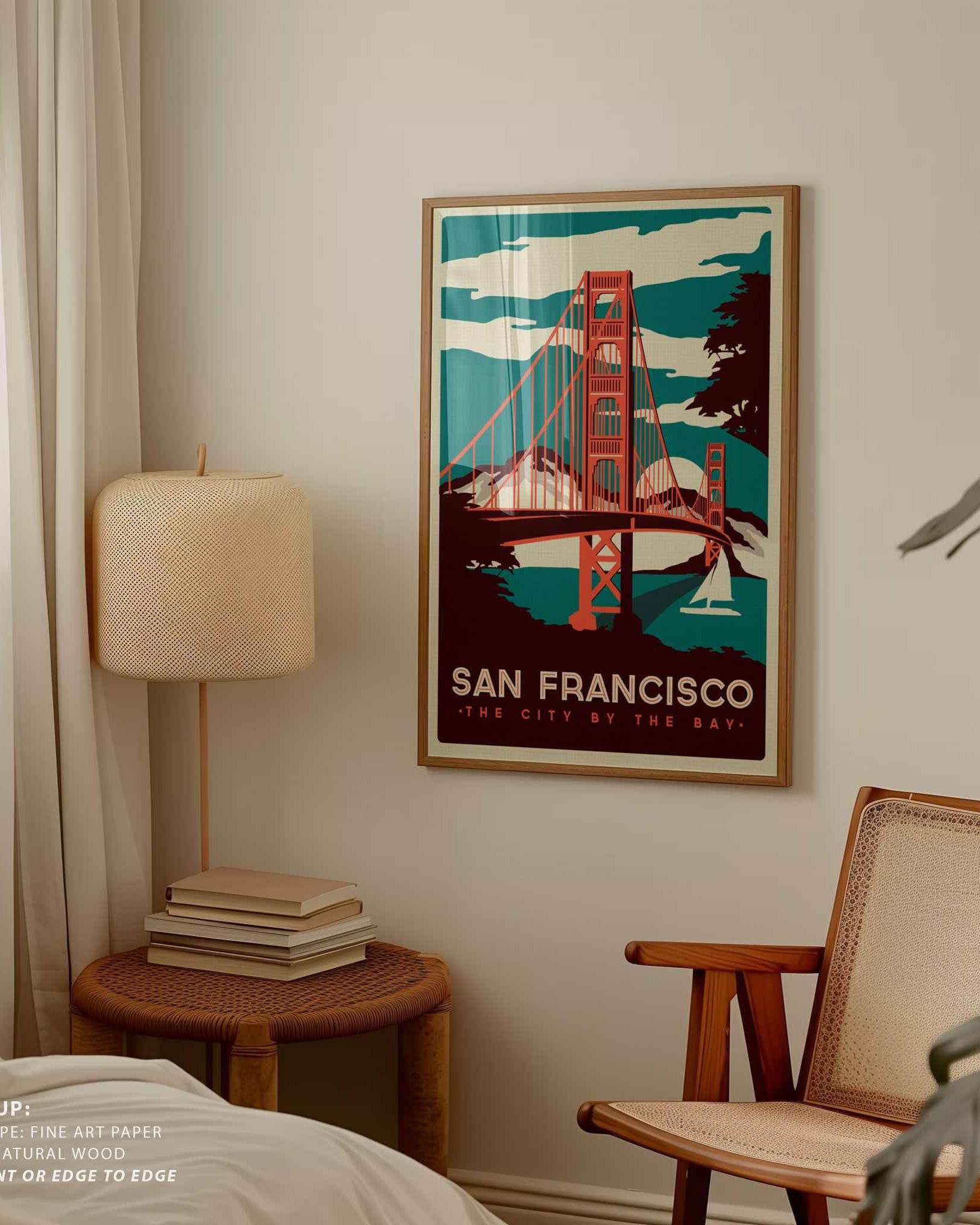 San Francisco Travel Poster Vintage Travel Poster Print