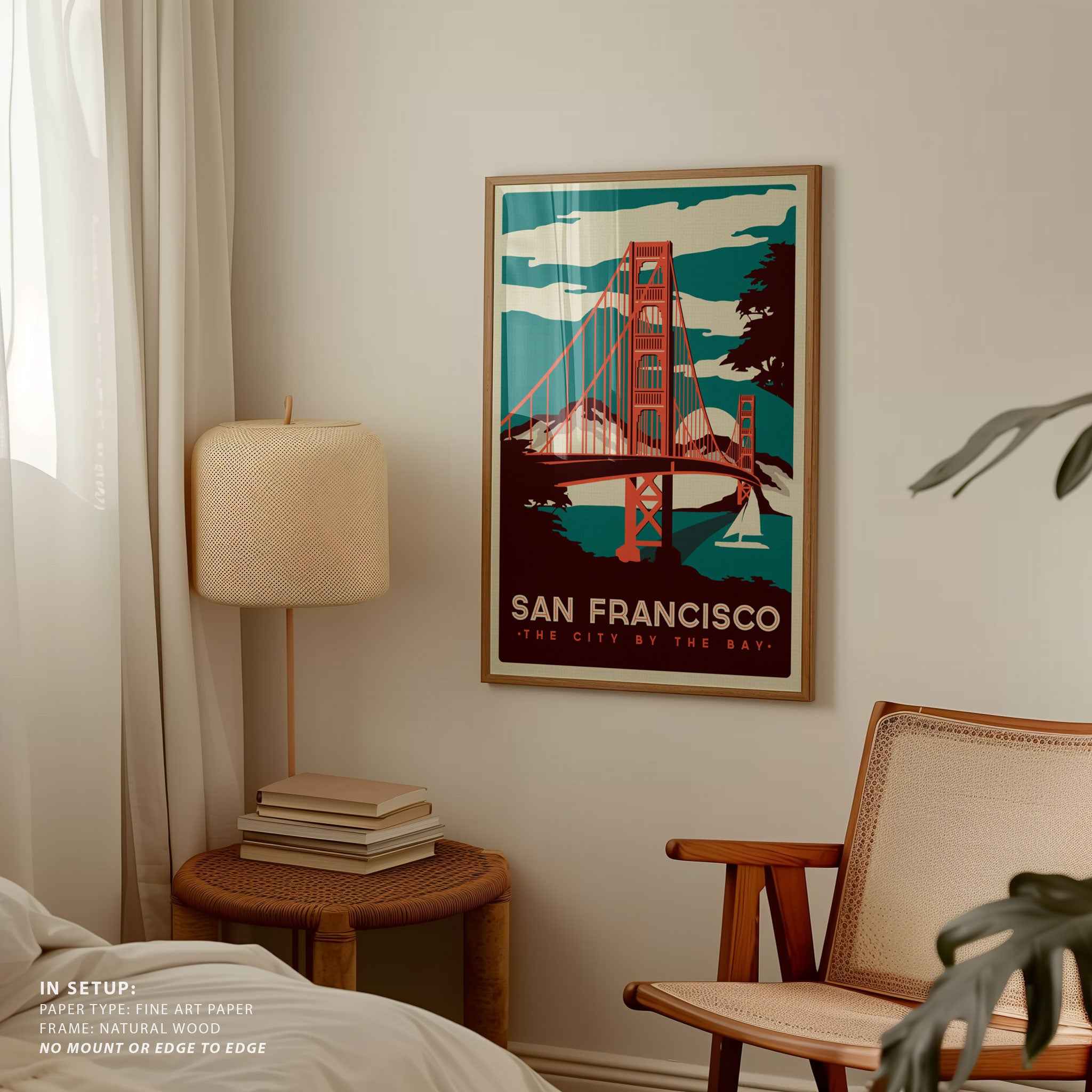 San Francisco Travel Poster Vintage Travel Poster Print