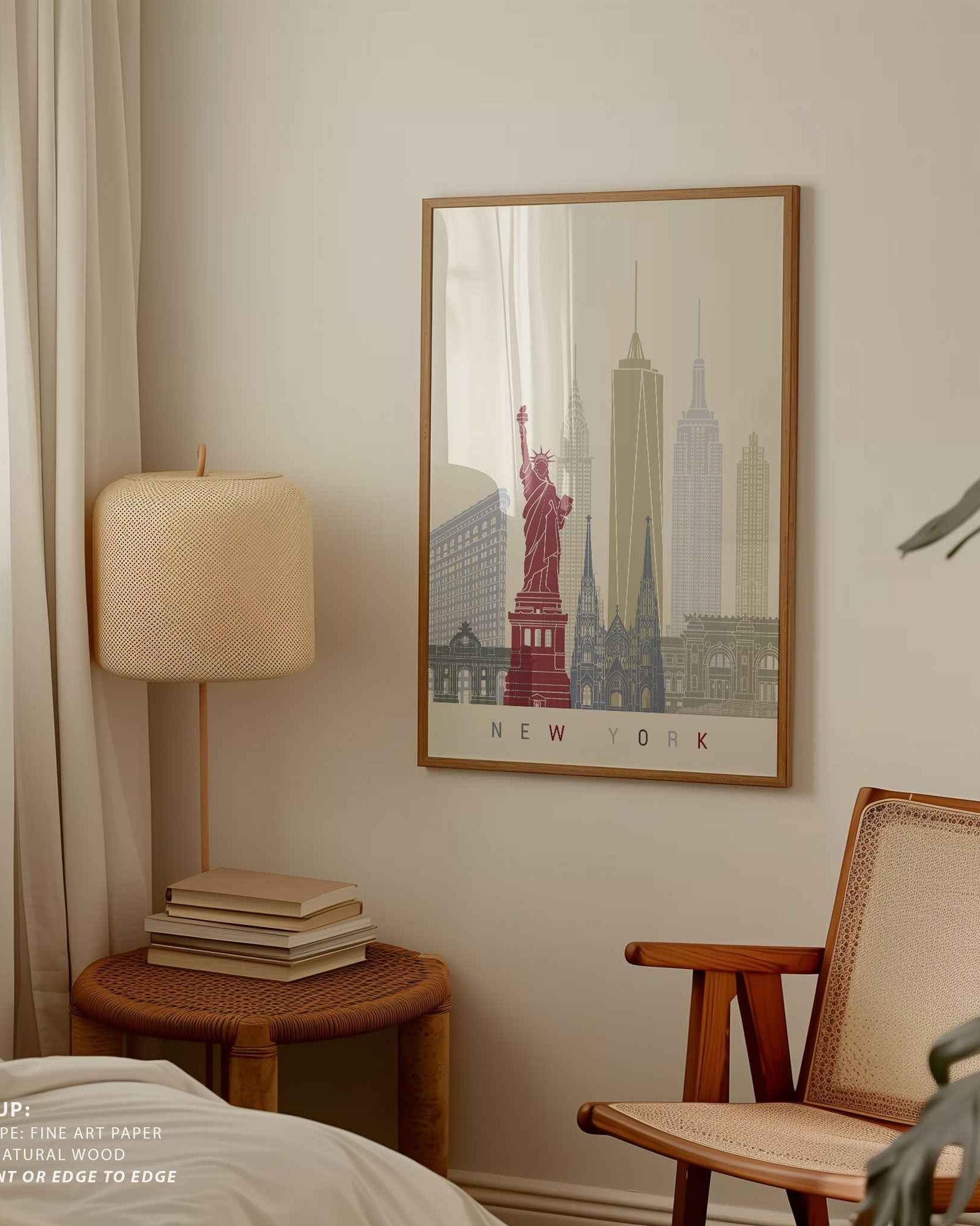 Skyline New York Travel Poster Print