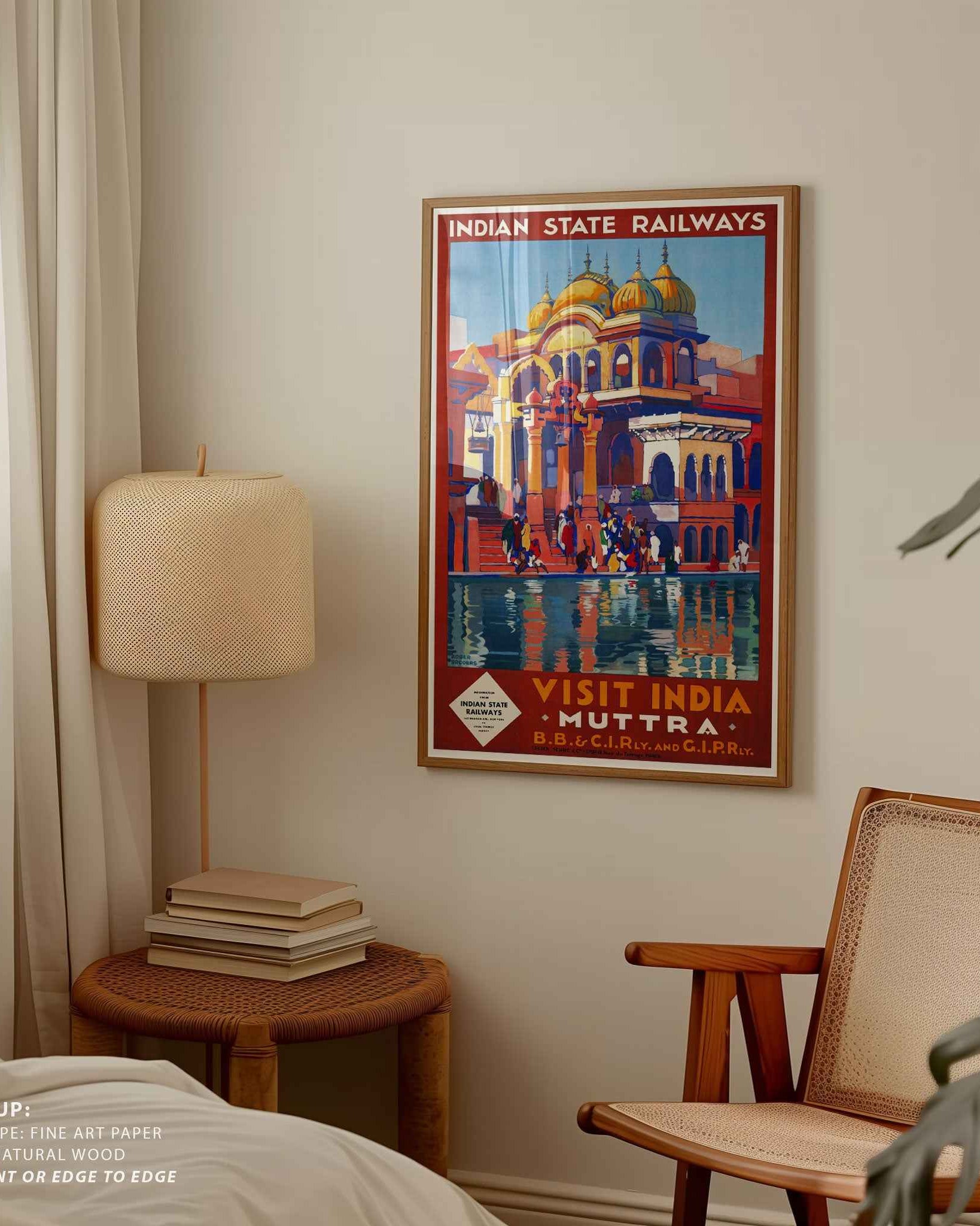 Mathura Ghats Travel Poster Print