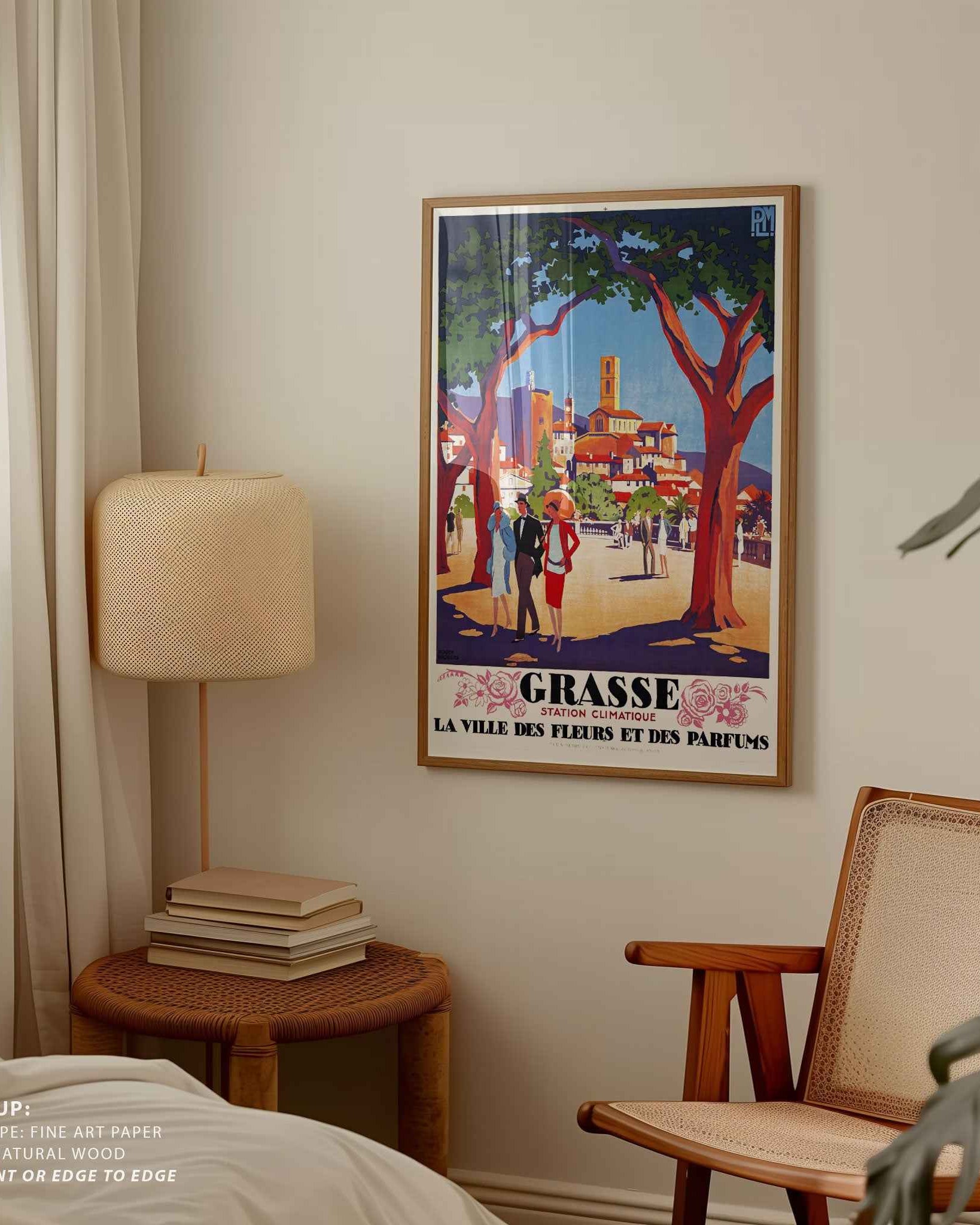 Grasse Floral Escape Travel Poster Print