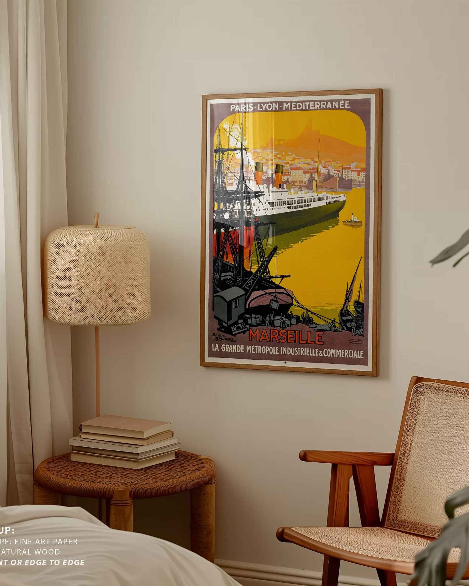 Port of Marseille Travel Poster Print