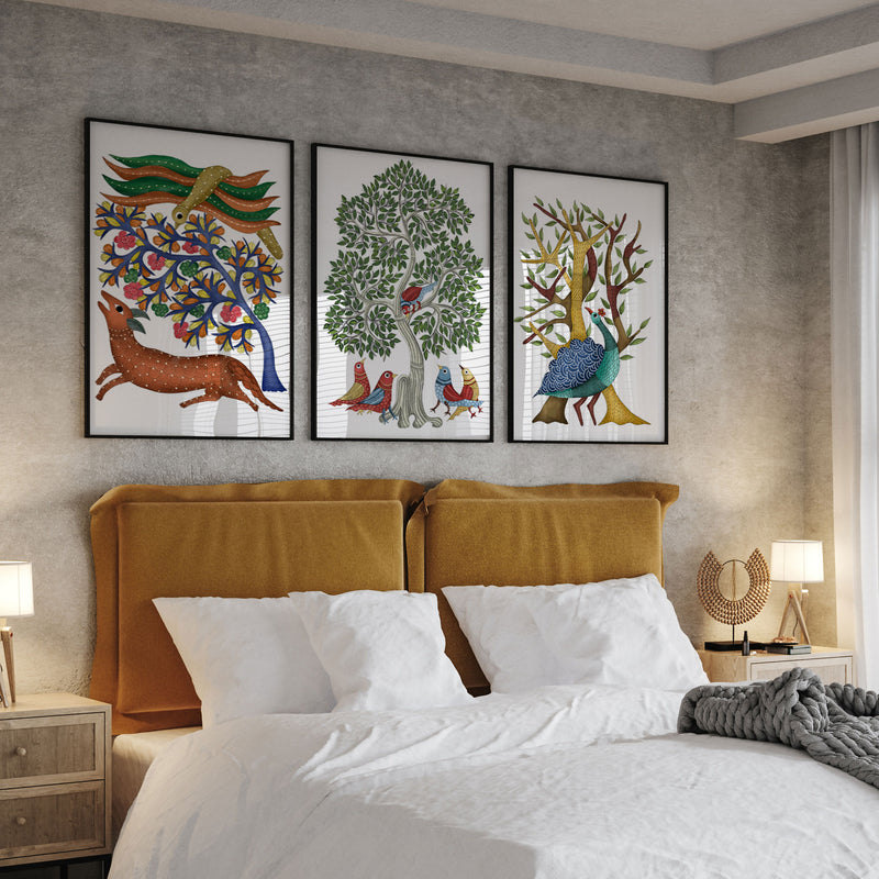 Gondh Art Set of 3