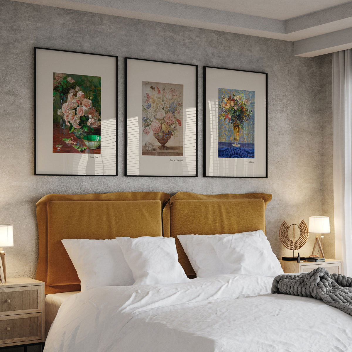 Still Life Flowers Set Modern Posters